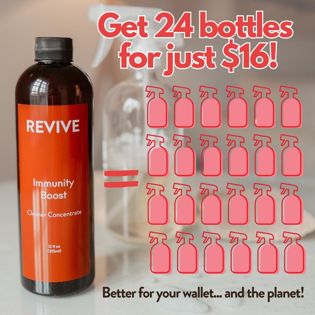 REVIVEEO Immunity Boost Cleaner Concentrate Multi-Purpose, All-Purpose, Concentrated, Mopping, Nontoxic, Plant Based