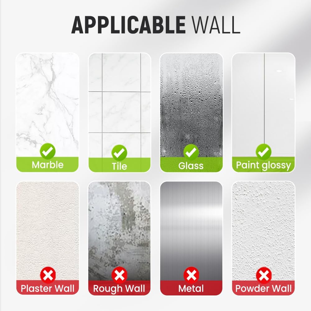 Suction Cup Hooks for Wreaths, 2025 New No Drill Suction Cup Hooks on Glass, Wreath Hanger for Front Door, Rustproof Hook Holder Towel Hook for Window Bathroom Mirrors Tile (4, Black)