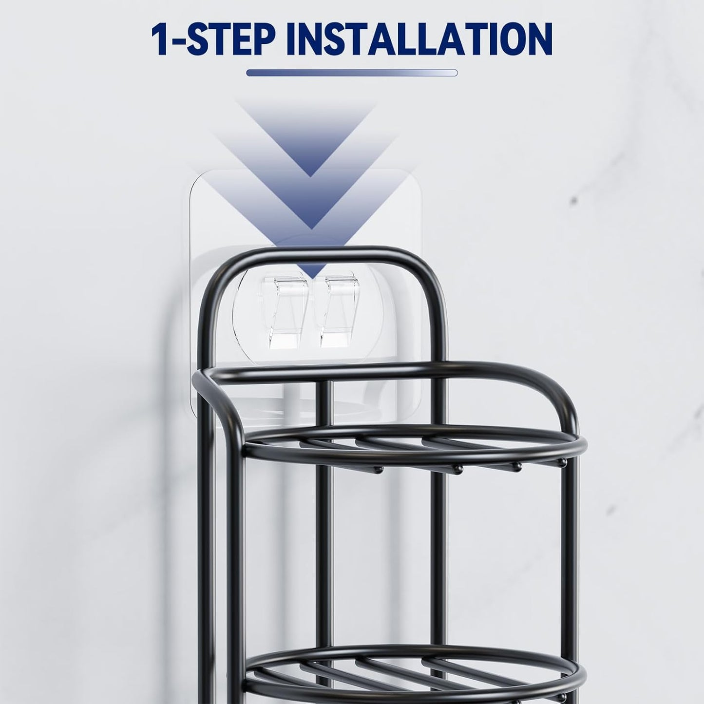 3-Tier Shower Soap Shampoo Bar Holder, Self Adhesive & Freestanding Draining Bathroom Soap Dish Caddy for Bathroom Wall Accesories Decor