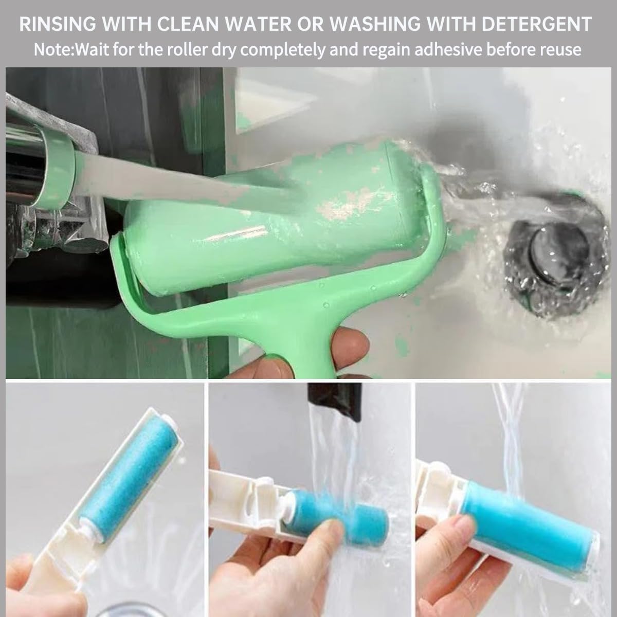 Reusable and Washable Lint Roller,Sticky Pet Hair and Dust Remover 3 Pack,3.9 Inch Lint Roller for Clothes, Couch and Carseats