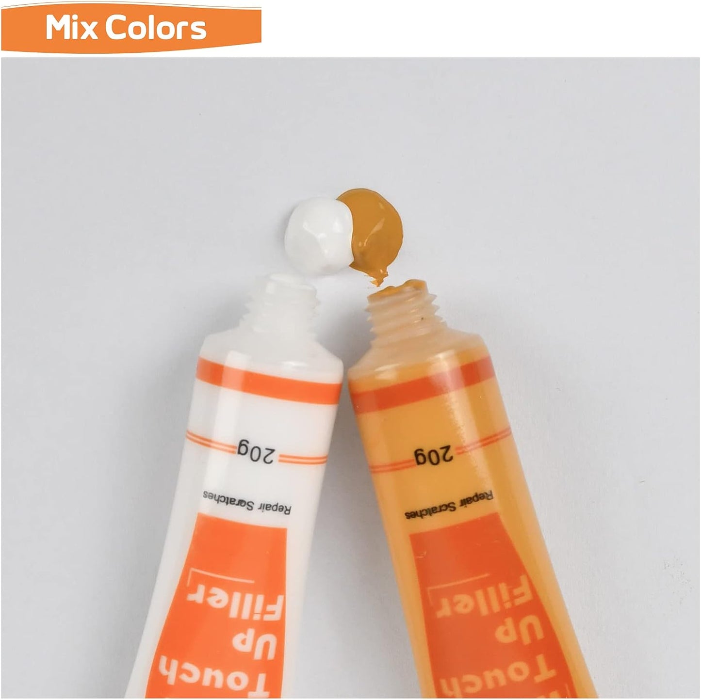 REALINN Wood Furniture Repair Kit 8 Light Colors- Wood Fillers and Touch Up Markers, Repair Scratch, Cracks, Discoloration for Wooden Door, Floor, Table, Cabinet