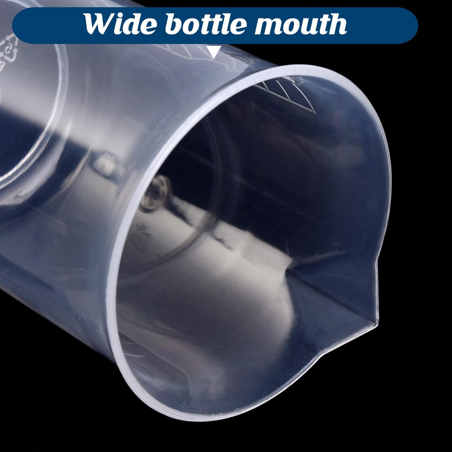 Plastic Measuring Cups, 100ml, Set of 15, for Liquid Measurement and Scientific Experiments