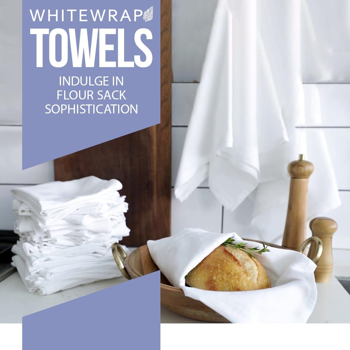 Flour Sack Towels| Tea Towel for Crafts| Kitchen Dish Cotton Blank Towel for Embroidery|Baking Bread Proofing Linen Cover| Thick Absorbent Quick Dry| 7 Pack 33"X38" White