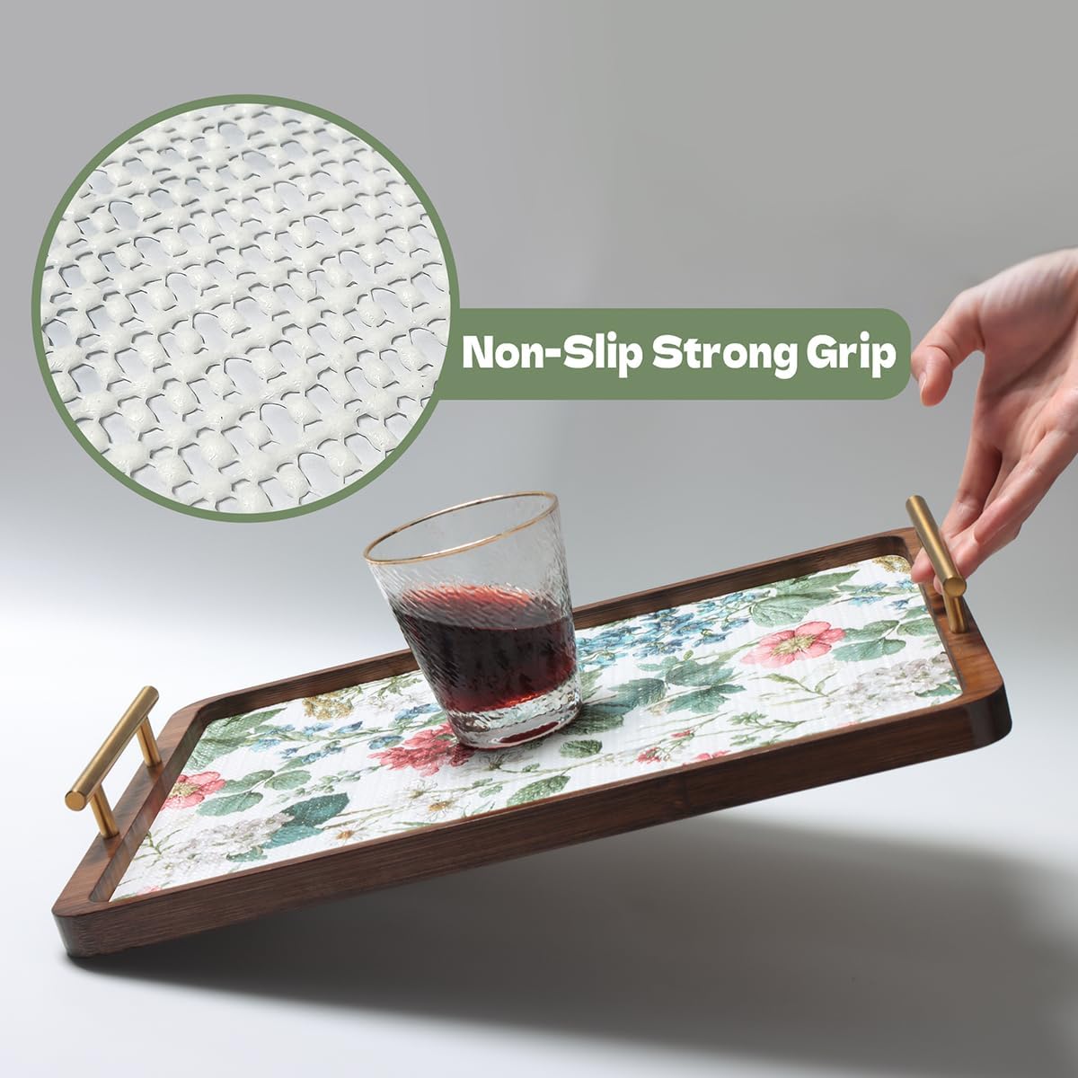 Shelf Liner for Kitchen Cabinets Non Adhesive Drawer Liner,Cabinet Liner for Shelves,Non Slip Kitchen Drawer Liners for Dresser,Waterproof Shelf Paper for Refrigerator,Cupboard,12In x 10FT