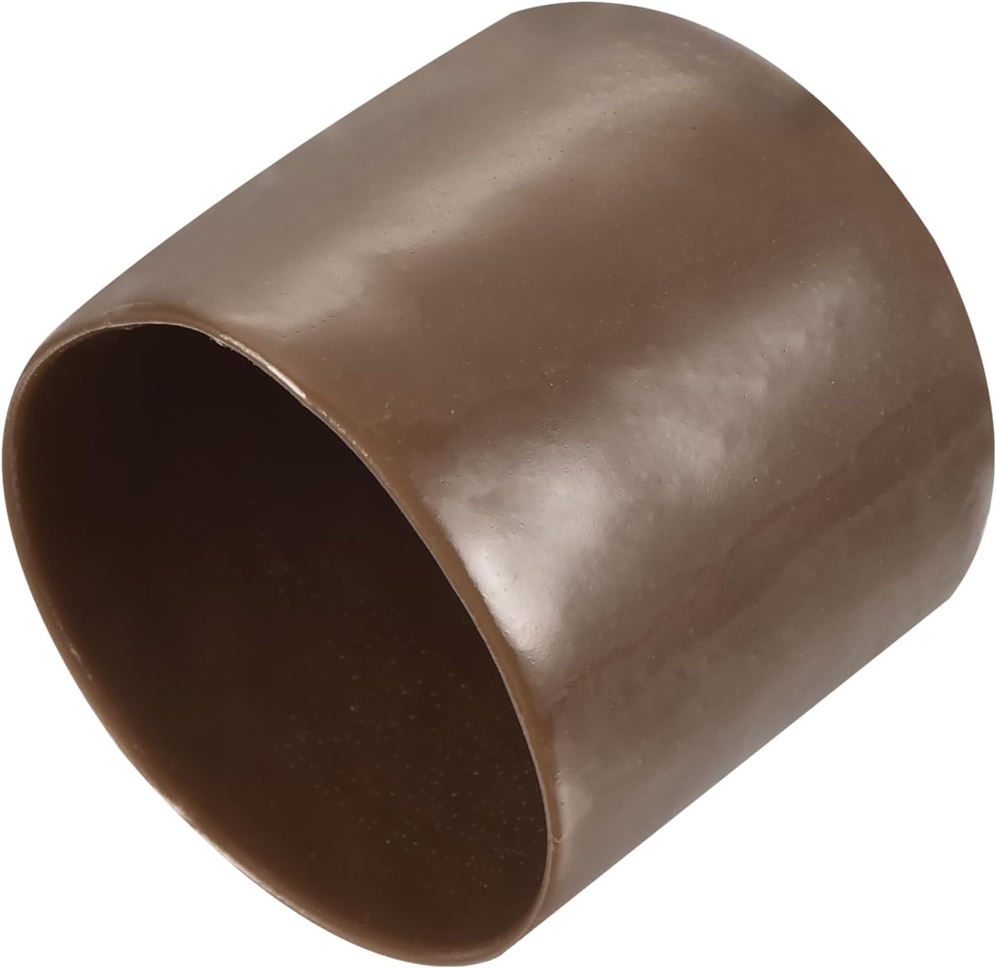 uxcell 20pcs Rubber End Caps 33mm(1 5/16") ID Vinyl PVC Round Tube Bolt Cap Cover Screw Thread Protectors Brown