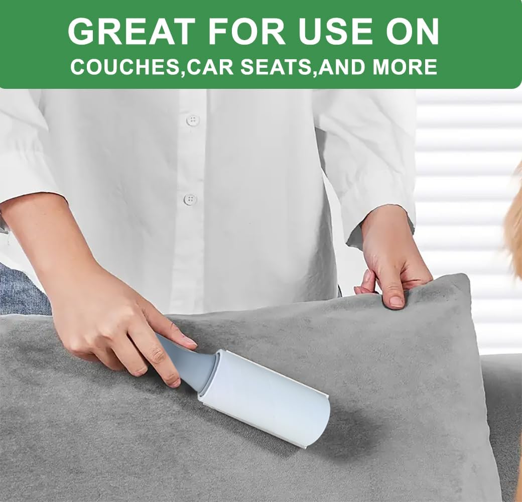 Pet Hair Lint Rollers, 3 Pack, 90 Sheets Each– Reusable Sticky Roller for Pet Hair, Cat & Dog Hair Remover, Lint Remover, Pet Hair Remover for Furniture, Clothing & Cars