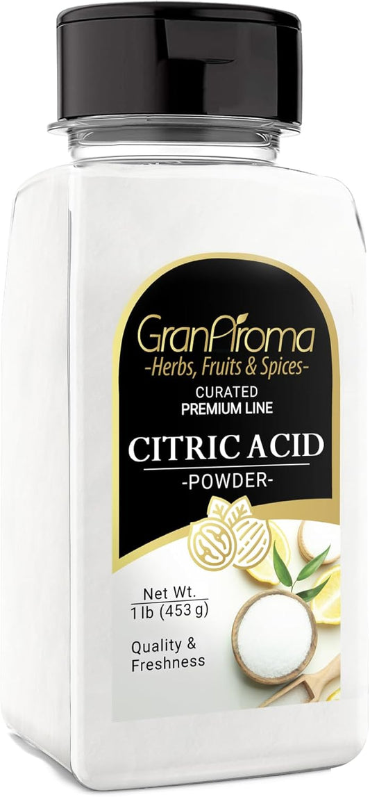 GranAroma Citric Acid, Food Preservative, Baking & Cleaning (16 Ounce)