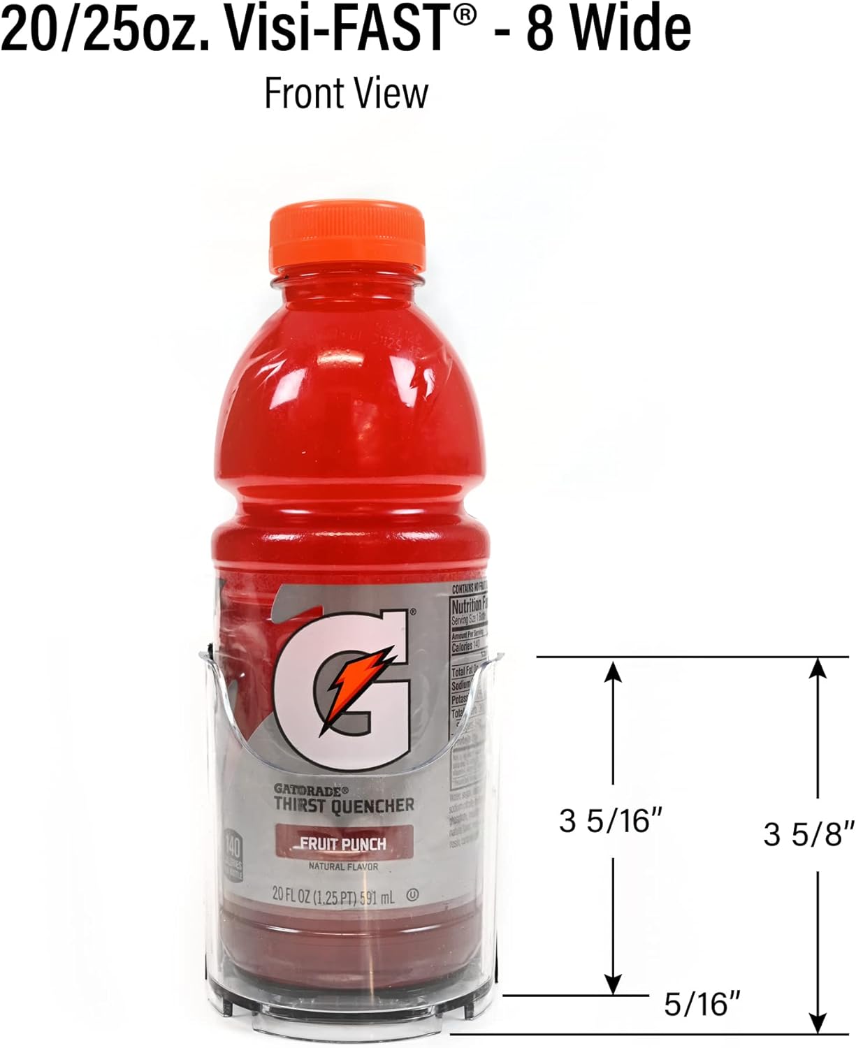 Display Technologies Fridge Organizer & Soda Can Dispenser for Refrigerator - Drink Dispenser & Refrigerator Storage (6-Pack)