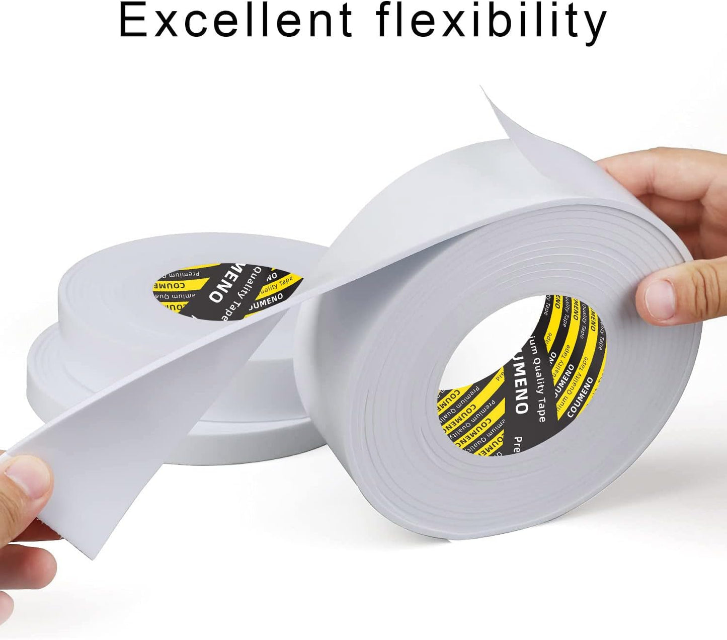 EVA Single-Sided Adhesive White Foam Tape 2inX16.4FT Single-Sided Sealing Strip Foam Pad Sponge Tape Window Weatherproof, Self-Adhesive Insulation Sealing Tape
