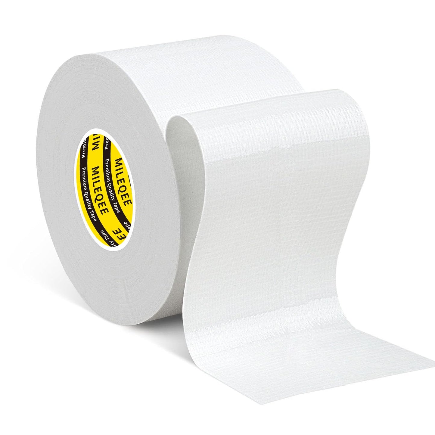 Duct Tape Heavy Duty Single Sided, Strong Adhesive High Strength, Waterproof Mesh Tape for Indoor and Outdoor Repairing Sealing Bonding, Easy Use Hand Tearable, 2.36 Inch x 66 Feet, White