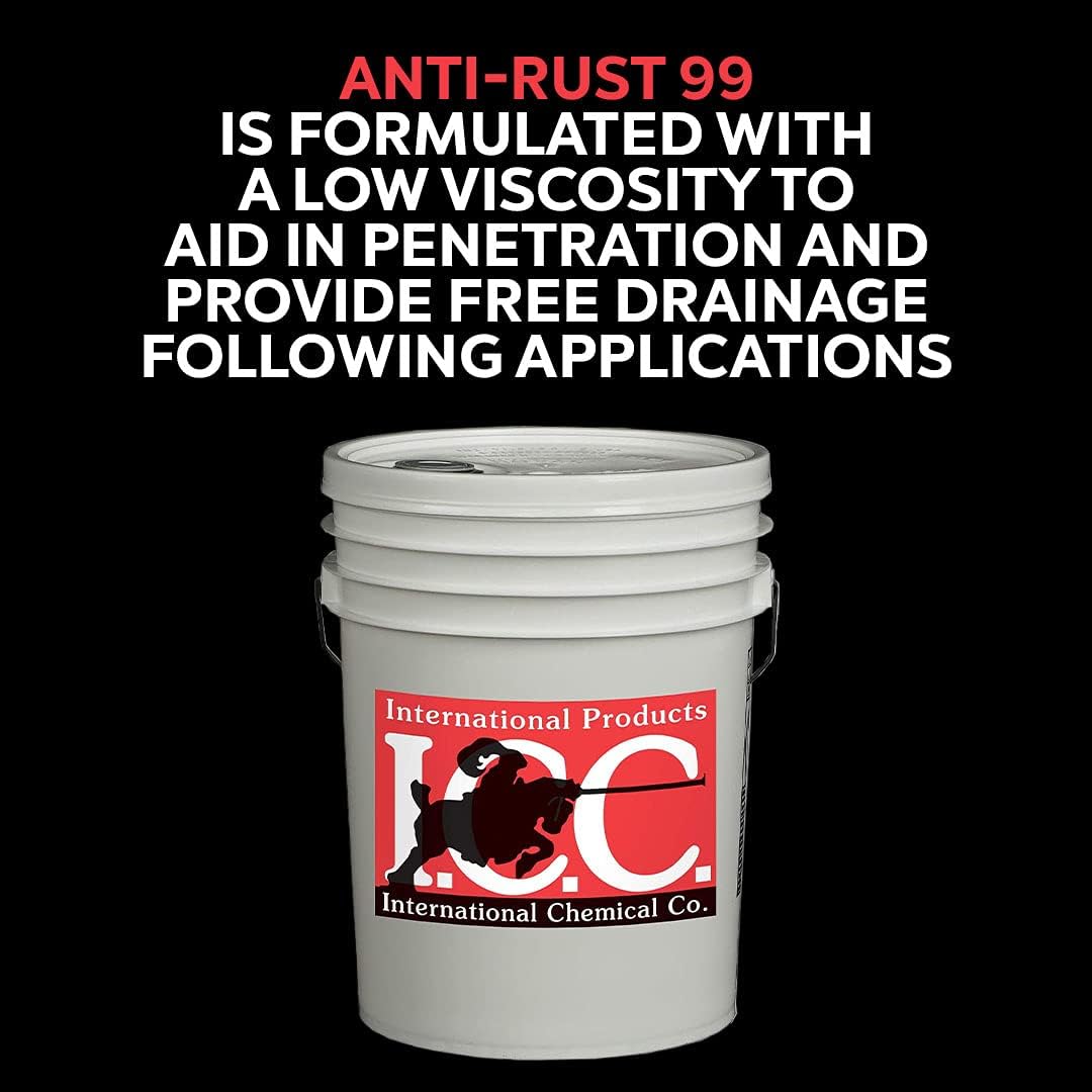 Anti-Rust 99 High-Performance Evaporative Solvent Rust and Corrosion Preventative; MIL C 16173 D Grade 3; 5 Gallons
