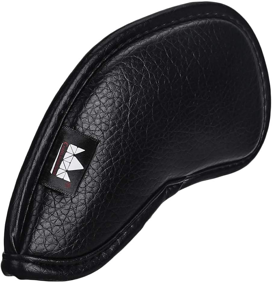 CRAFTSMAN GOLF 12pcs or 1pc Thick Synthetic Leather Golf Iron Head Covers Set Headcover Fit All Brands Callaway Ping Taylormade Cobra Etc. Also Custom Name