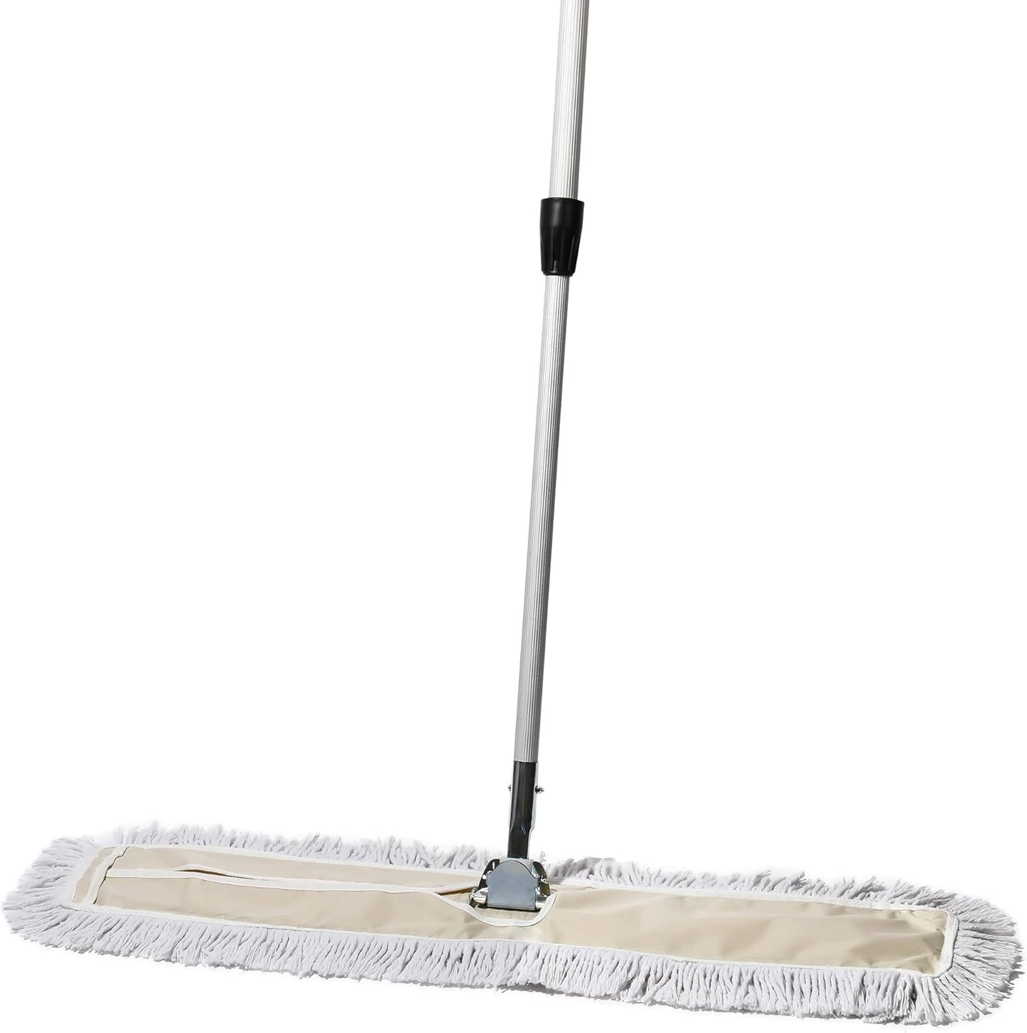 Commercial Dust Mop – 36 Inch Floor Sweeper for Hardwood, Reusable Cotton Mop Head, Extendable Handle, Dry Mop for Floor Cleaning & Janitorial Supplies