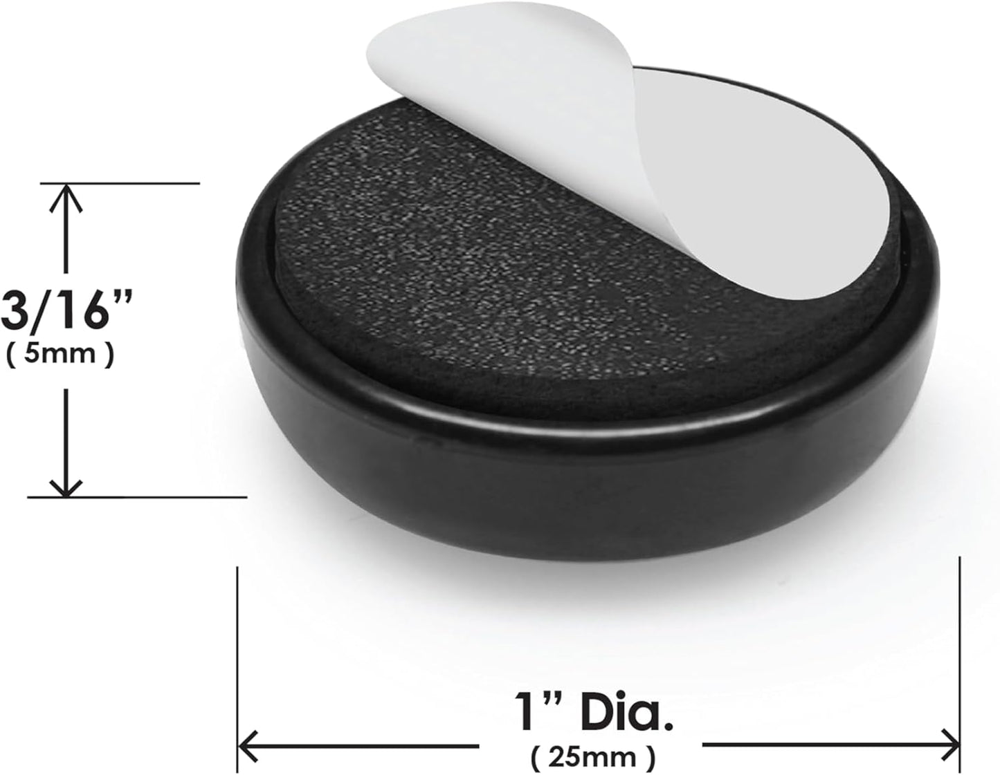 Slipstick GorillaGlides Kitchen Appliance Sliders (16 x 1” Round Glides) Self Adhesive Countertop Appliance Sliders Provide Easy Sliding and Saves Space on Counters