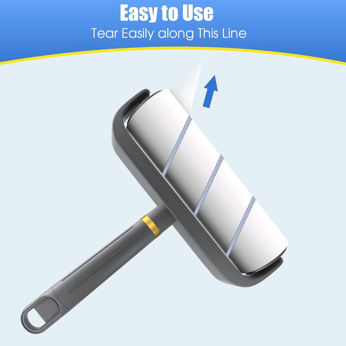 COBETE Large Surface Lint Rollers for Pet Hair Extra Sticky, 500 Sheets Mega Value Set, Dog and Cat Lint Remover for Clothes, Couch, Furniture