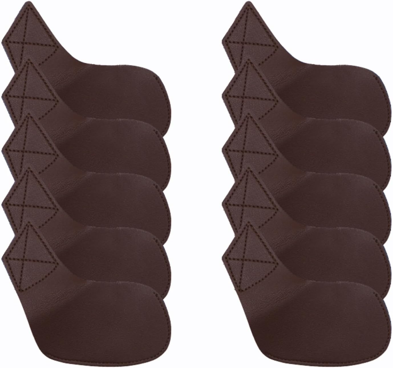 I Golf Iron Headcovers 10pcs PU Fit Both Right-Handed Clubs Golf Club Protector for Titleist Callaway Ping Taylormade Fit More Brands Golf Iron.