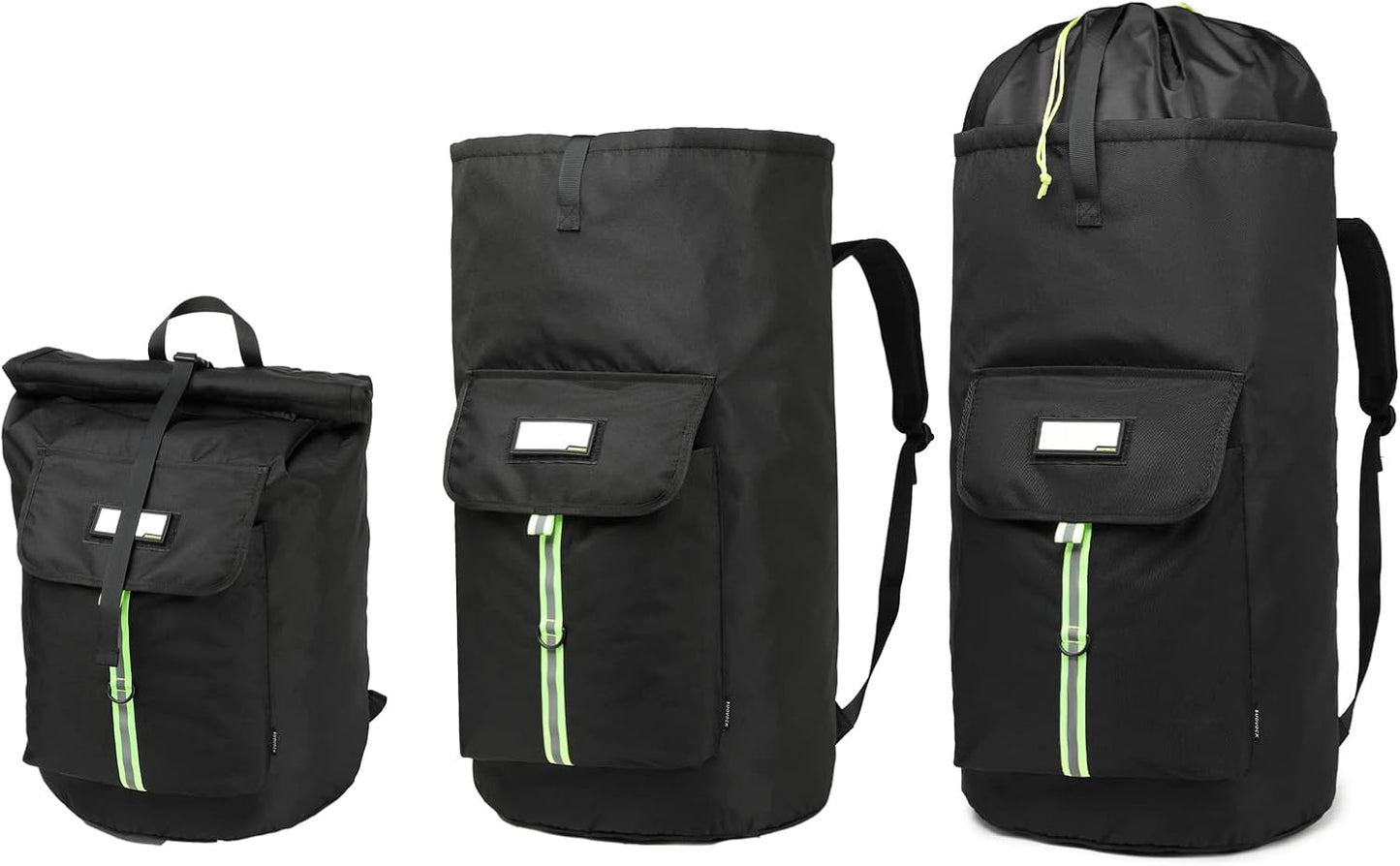 laundry bag backpack,extra-large heavy duty laundry bags,laundry backpack for college students,drawstring closure (Black Laundry Backpack Bag)