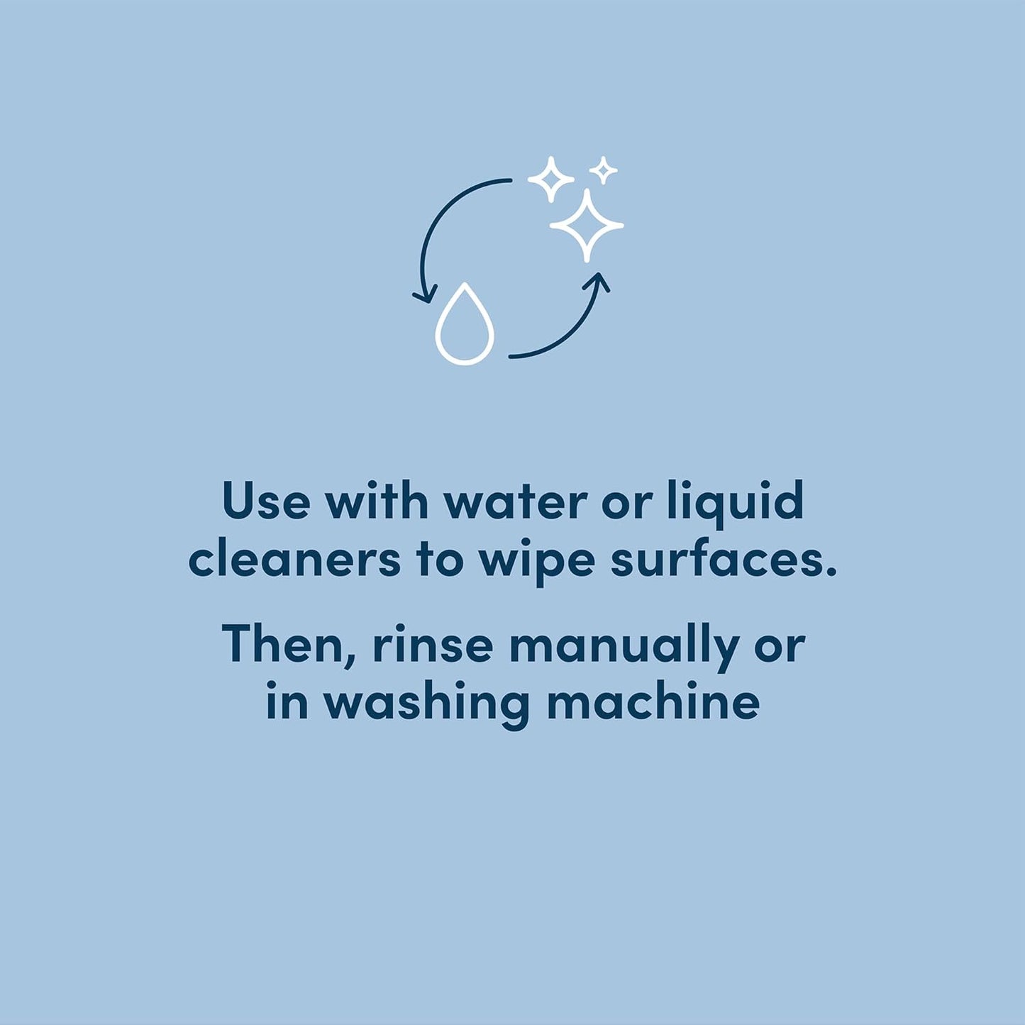 Amazon Aware All Purpose Cleaning Cloth, 8 Count, Pack of 1 Green, 13 x 15 Inch