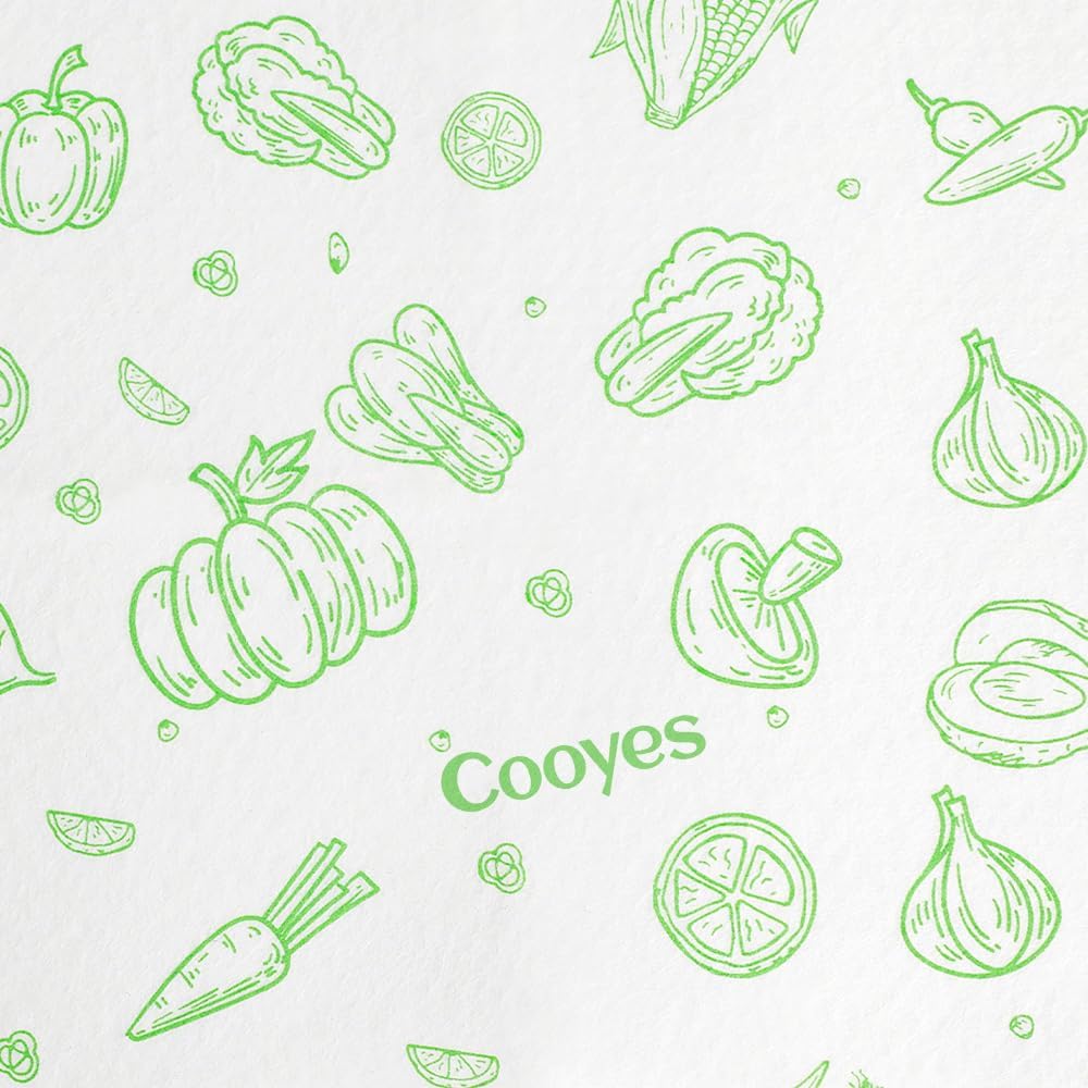 Cooyes Refrigerator Liners 17.7" x 24", Absorbent Strong Grip Fridge Mats Washable, Fridge Shelf Paper for Kitchen Cabinets, Non-Adhesive Refrigerator bin Liners for Shelves