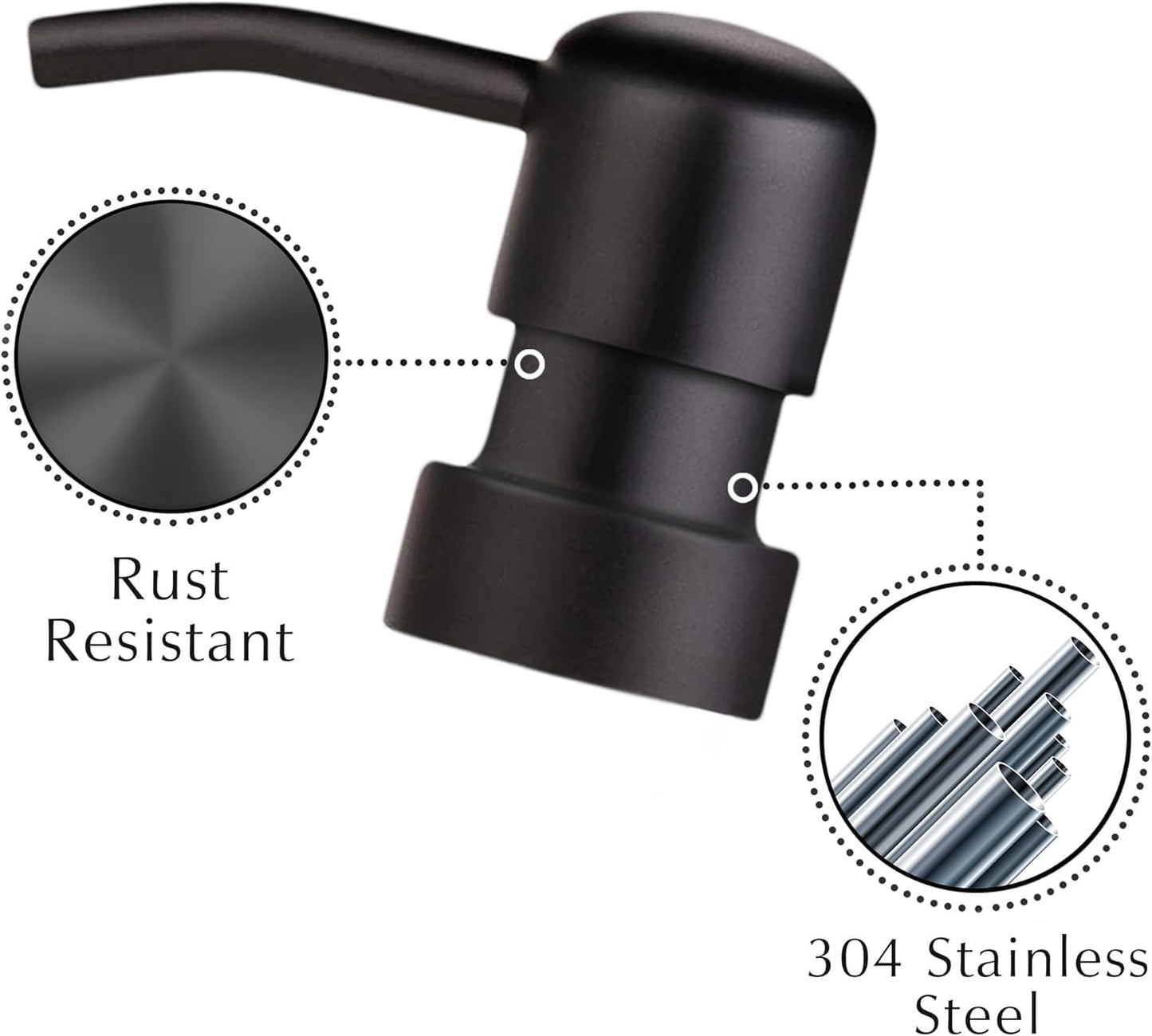 Emerson Essentials Glass Soap Dispenser Set – 16 oz 2-Pack – Refillable Dish & Hand Soap Dispensers for Kitchen or Bathroom – Stainless Steel Pump & 5 Waterproof Labels