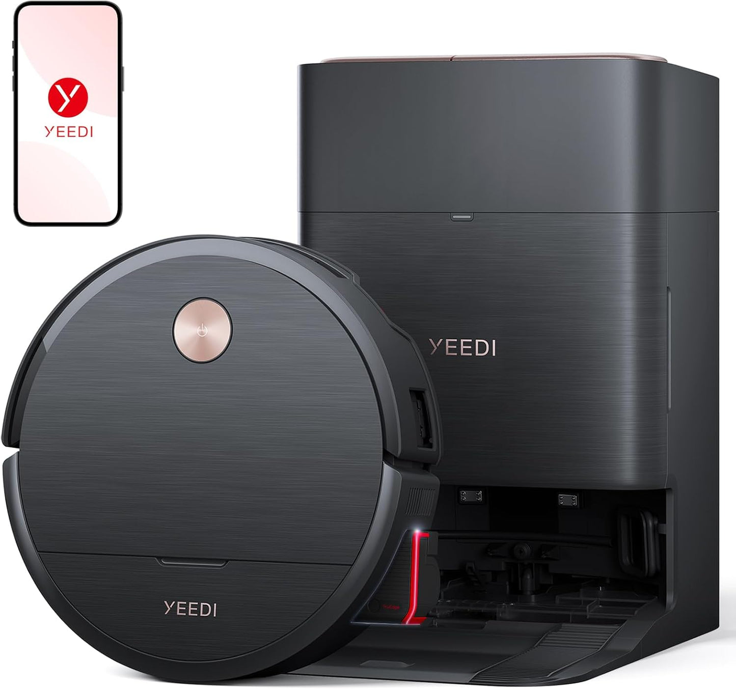 Yeedi S16 Plus Robot Vacuum & Mop with Automatic Omni Station, Blast 16,600Pa Suction, OZMO Roller Self-Wash Mopping, ZeroTangle 3.0, Triple Lift Floor Lift, AI-Powered Navigation and Mapping