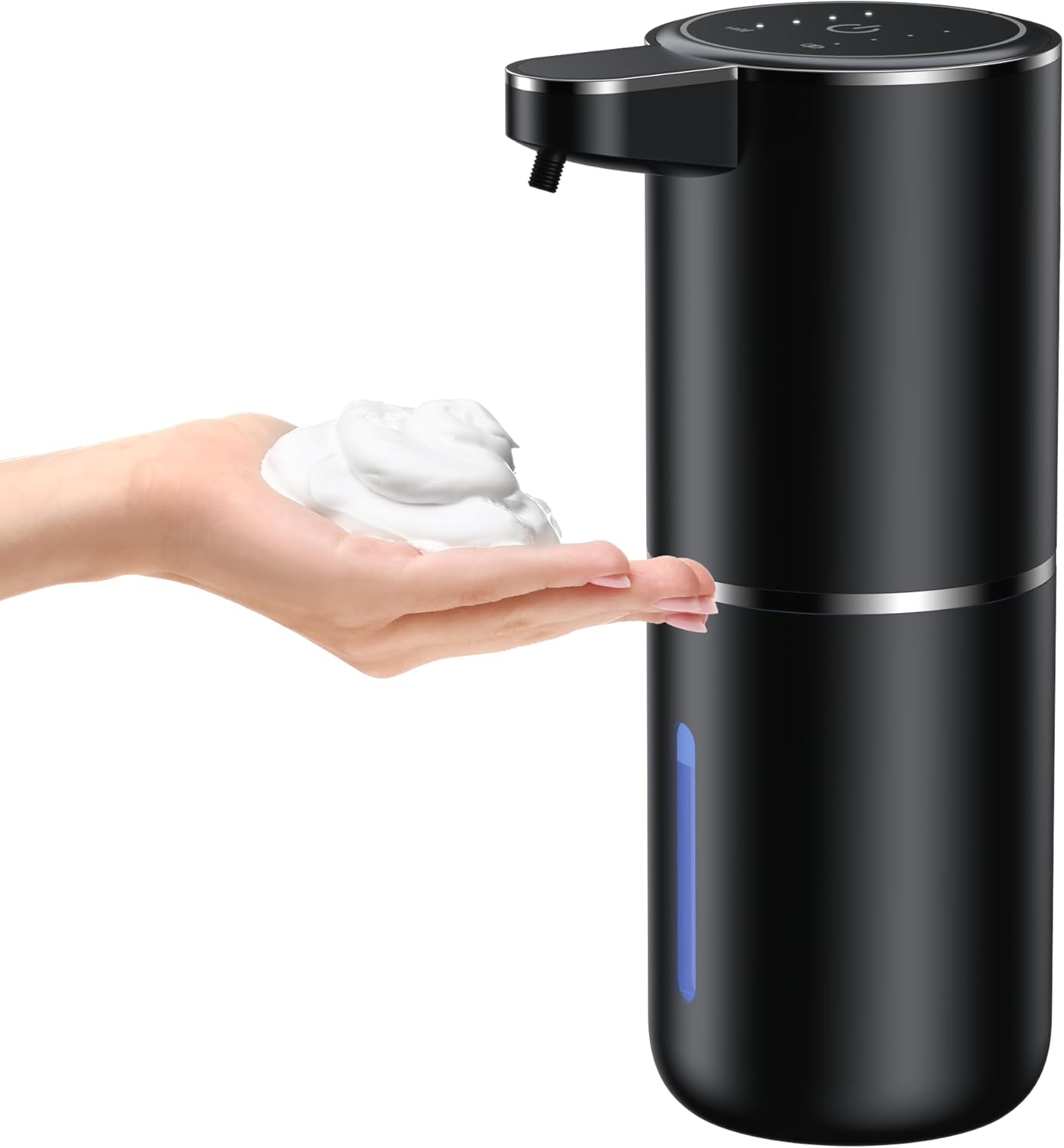 Automatic Foaming Soap Dispenser Foaming Hand Sanitizer Touchless 1200mAh Soap Dispenser Rechargeable with Sensor for Bathroom Kitchen