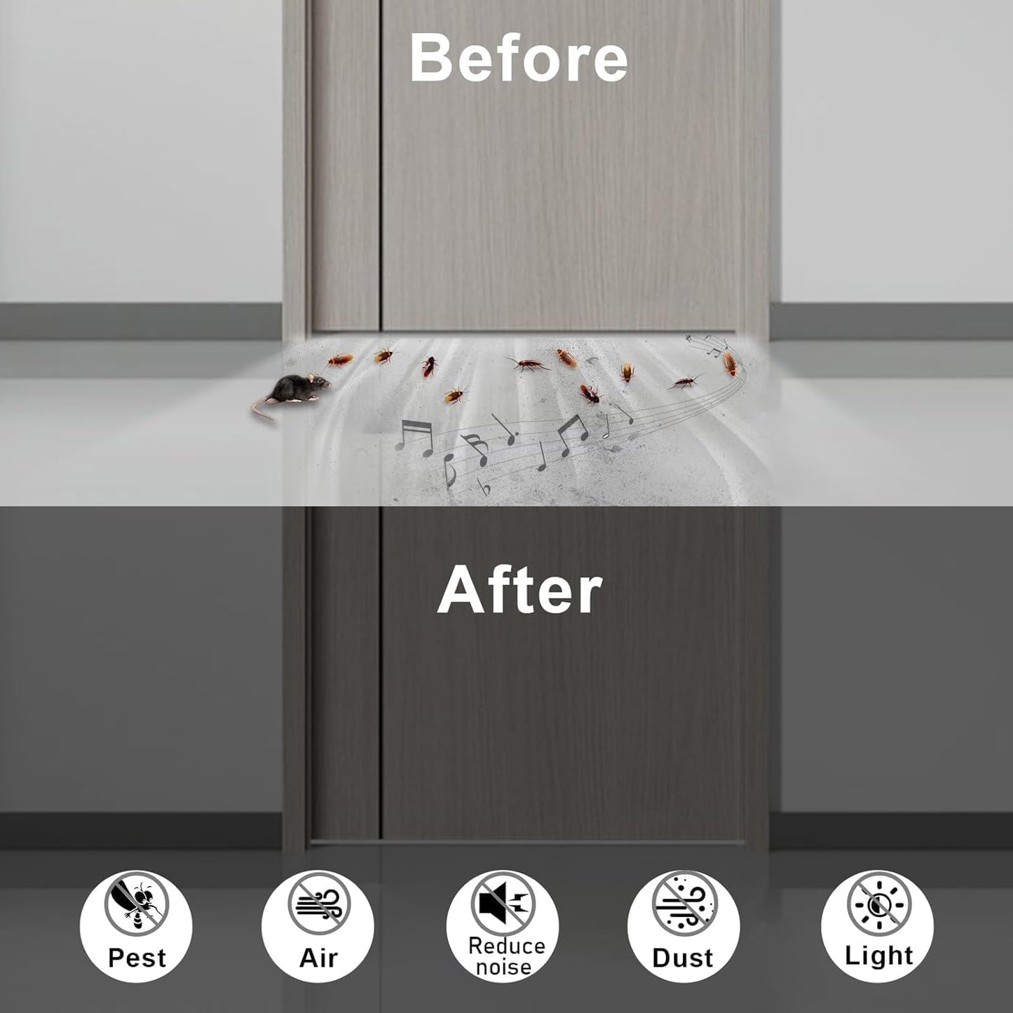 Weather Stripping Door Seal 1/4 inch Wide x 1/8 inch Thick Foam Insulation Door Seal Strip for Door Frame,Lightproof, Total 16.5Feet (16.5Ft x 1 Roll)