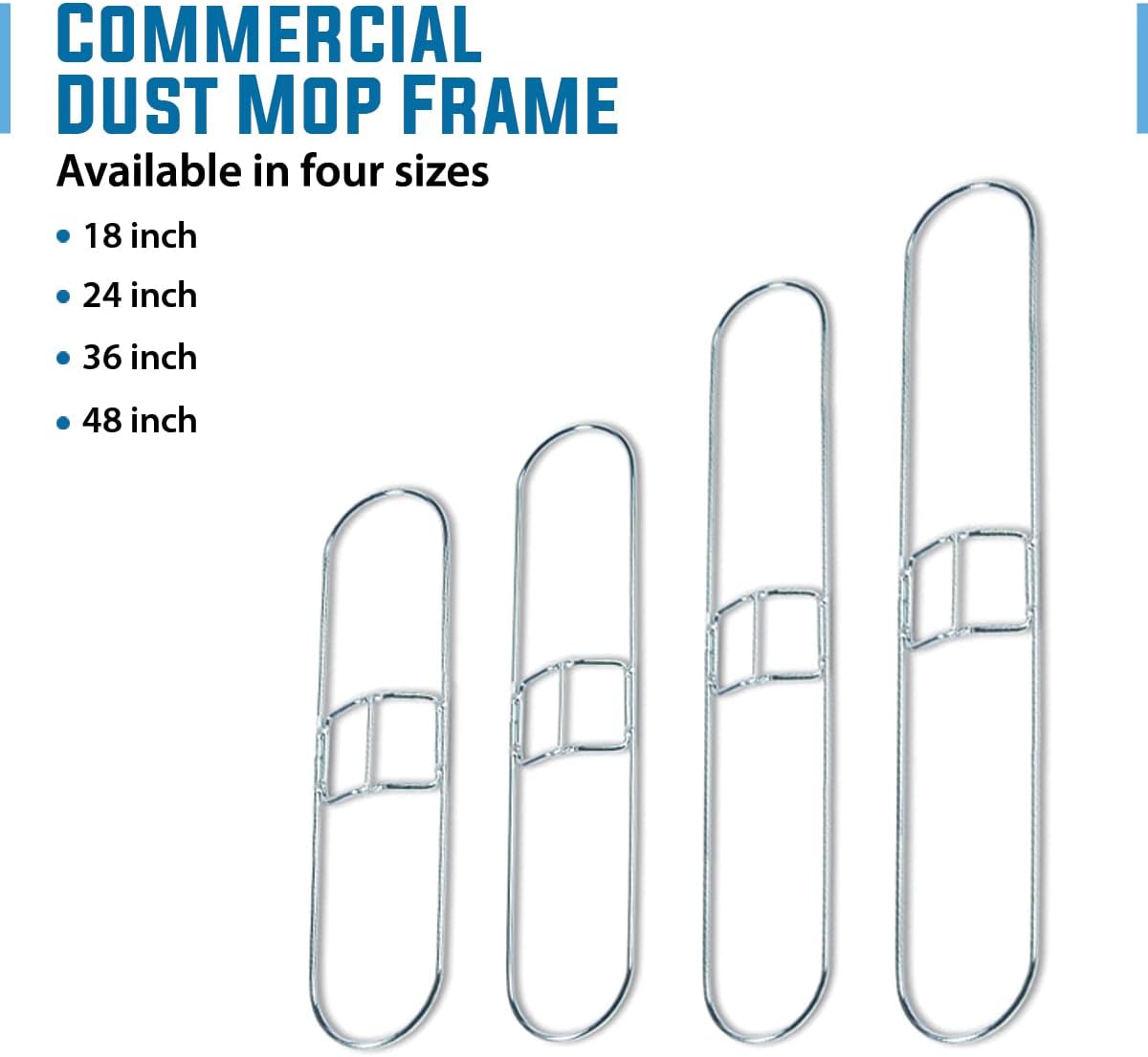 Kleen Handler 48 Inch Commercial Dust Mop Frame (6 Pack)