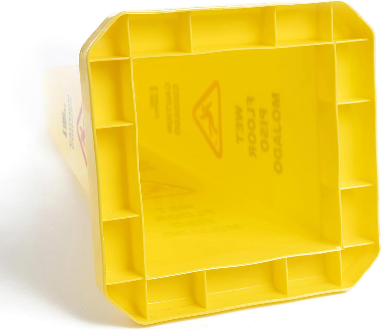 MATTHEW CLEANING 3 Packs 36” Caution Wet Floor Safety Cones for Indoors and Outdoors,Bright Yellow Caution Wet Floor Sign,4-Sided Bilingual Signs,Avoid Fall & Slip Accident