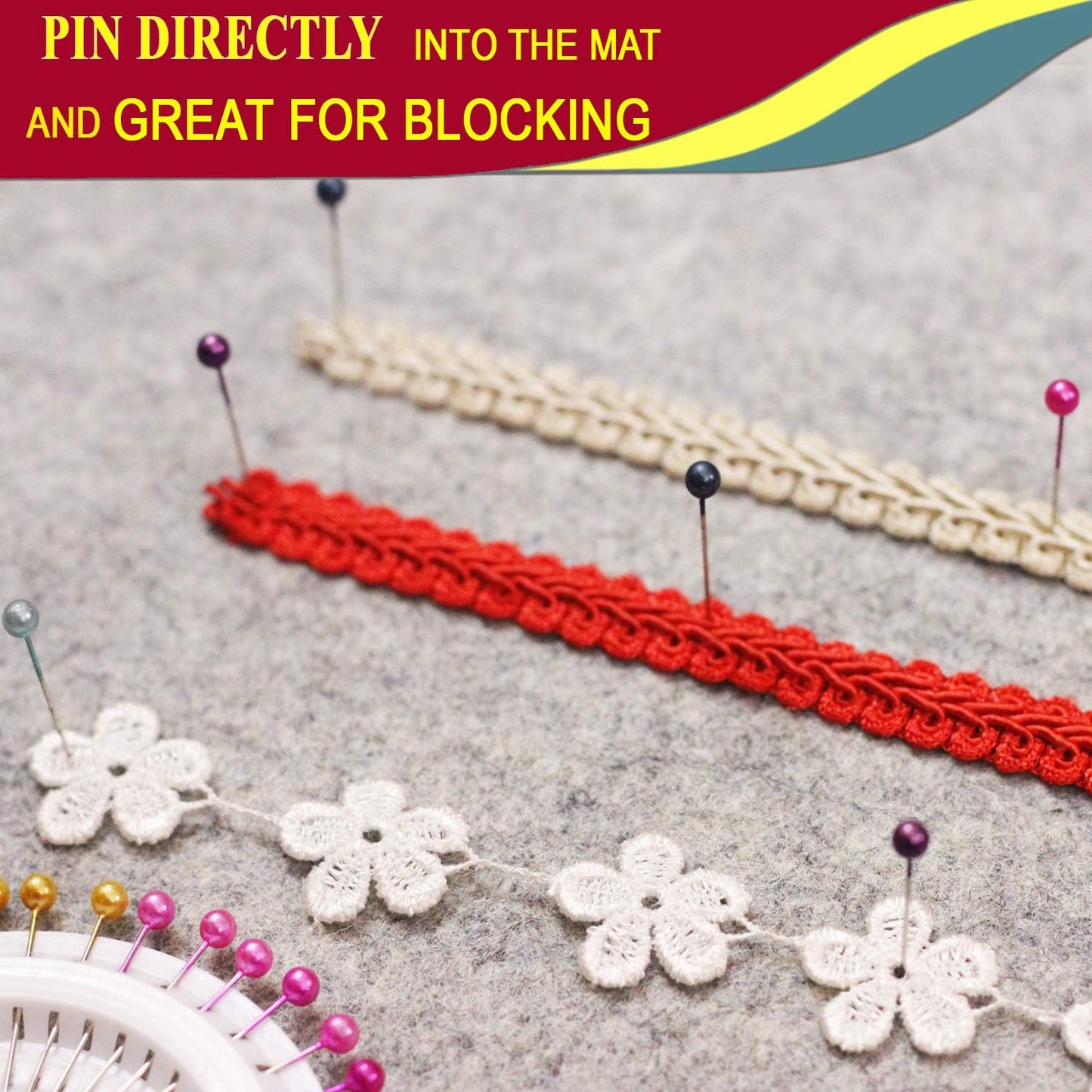 Wool Pressing Mat - 9" x 9" Quilting Ironing Pad - 100% New Zealand Felted Wool Iron Board for Quilters, Great for Quilting & Sewing Projects by Savina