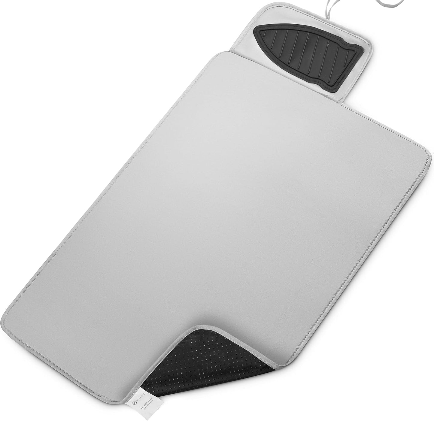 Handy Laundry Portable Ironing Mat - Easily Change Any Flat Surface into an Ironing Board. Features Silicone Slip Resistant Iron Rest to Safely Place Your Hot Iron. Easy to Take Along When Traveling.