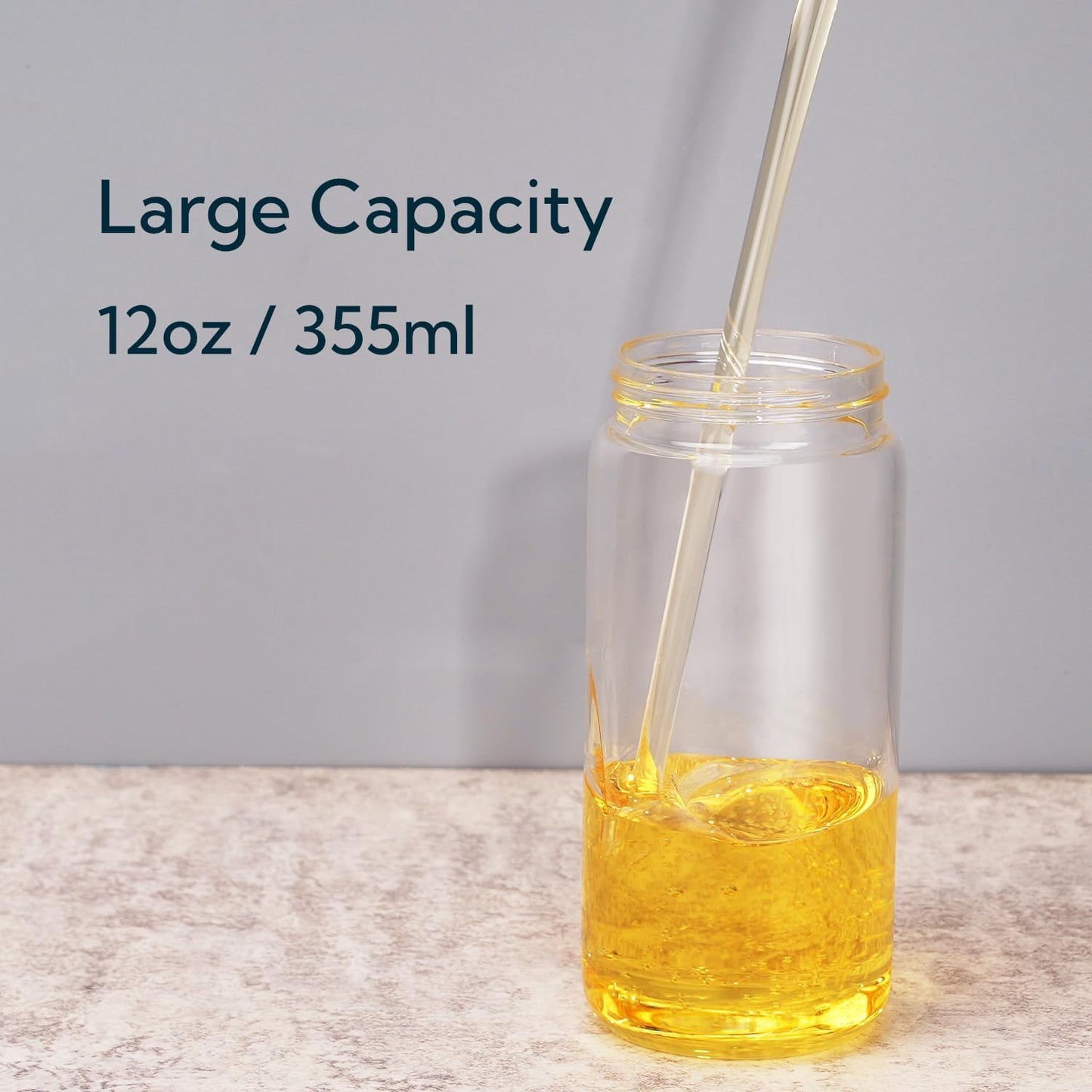 KITCHENDAO Precision Pour Glass Oil Dispenser 2-Piece Set with 3 Modes, Drip-Free Spout, Two Adjustable Flow Speeds, 12 oz Oil and Vinegar Dispensing Bottle 2 Pack Set for Kitchen