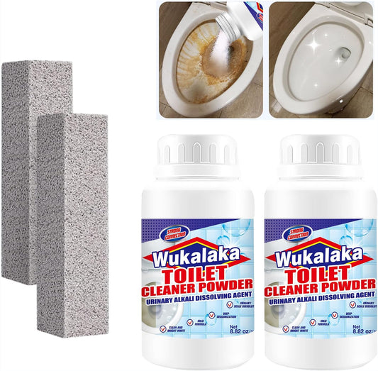 Pumice Stone for Toilet Cleaning Bowl Stick, Pumice Stone for Cleaning Hard Water Ring Remover for Household Clean Toilets, Bathroom, Kitchen Sink, Grill 2+2pcs