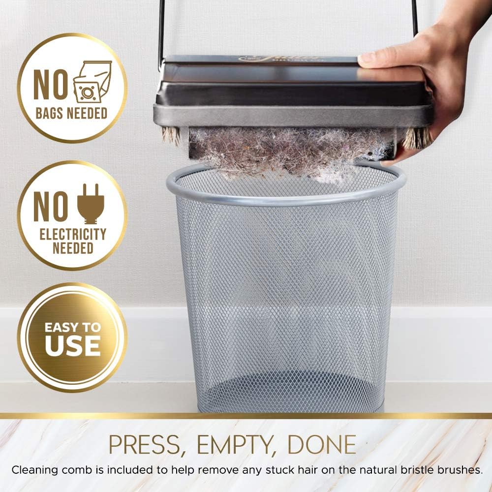 Fuller Brush 17028 Electrostatic Carpet & Floor Sweeper - 9" Cleaning Path - Lightweight - Ideal for Crumby Messes - Works On Carpets & Hard Floor Surfaces - White