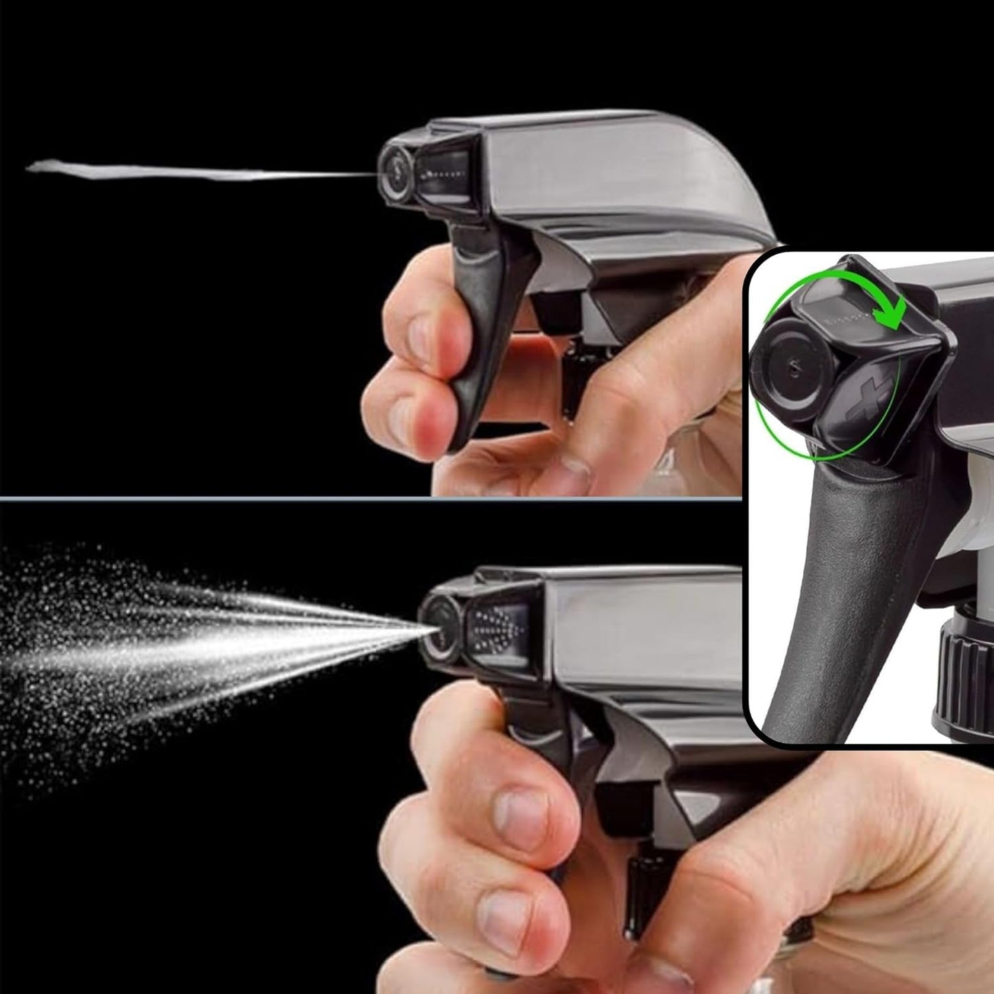 Cornucopia Brands 16oz Cobalt Blue PLASTIC Spray Bottles w/Heavy Duty Mist & Stream Sprayers and Chalkboard Labels (6-pack); PET #1 BPA-free, Use for DIY, Kitchen, Hair