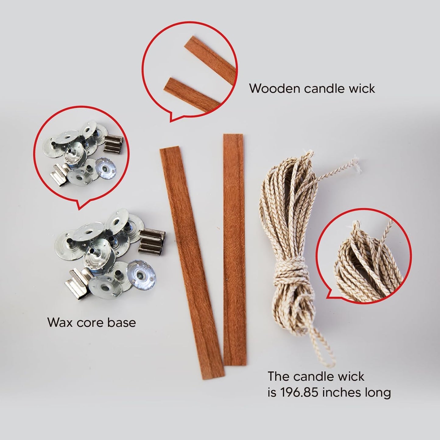 chaoxinge 5 lbs Natural Organic Soy Wax Kit | Additive-Free, Pure & Non-Toxic | Long-Lasting 360-Hour Burn Time | DIY Candle Making Set