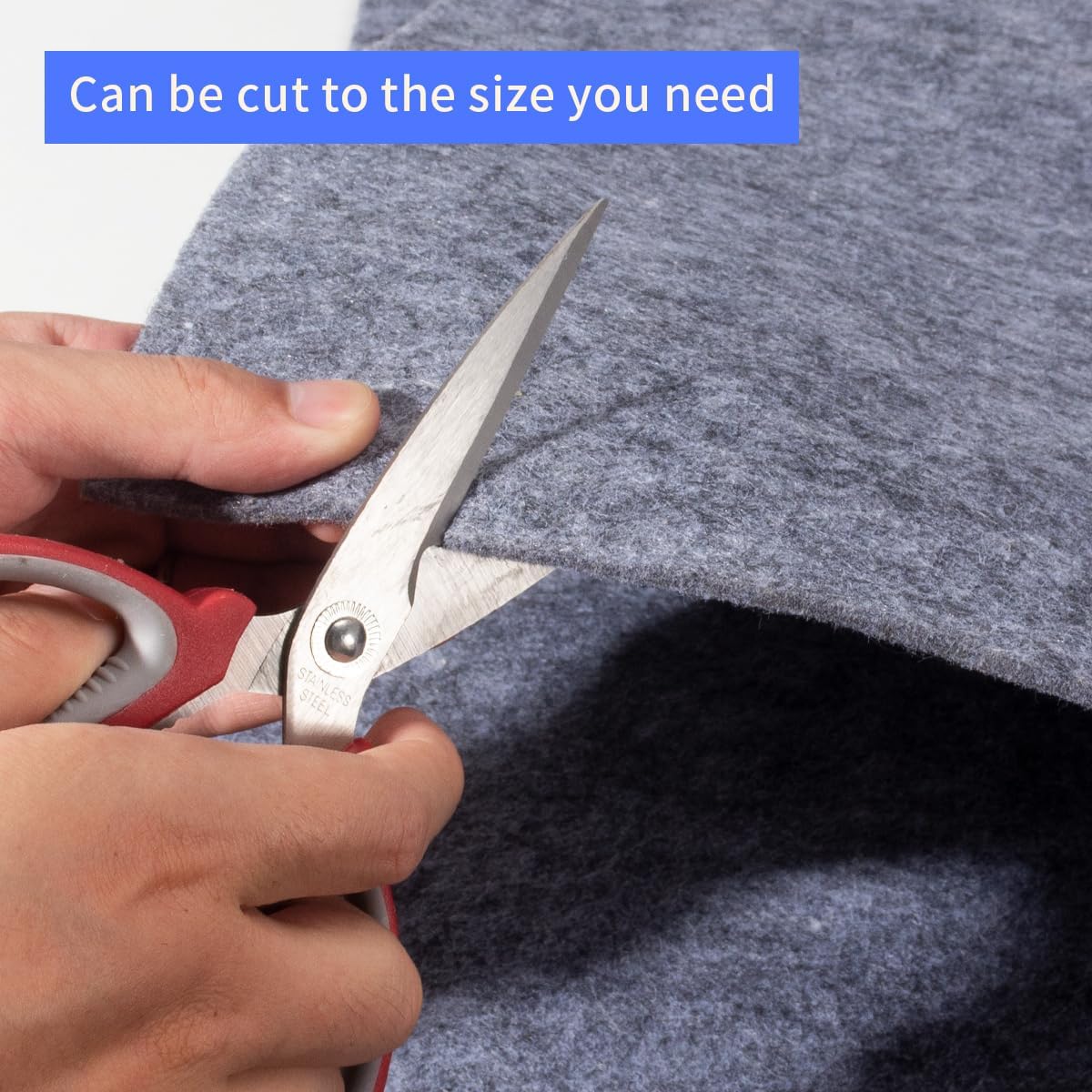 Extra Large Area Rug Cushioned Carpet Pad, 3x5 Ft, Thick Felt Pad for All Floors, Keeps Rug in Place Soft