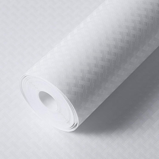 Shelf Liners for Kitchen Cabinets Refrigerator Liners Waterproof Kitchen Cupboard Liner Non-Slip Drawer Mats EVA Material Non Adhesive Fridge Liner for Shelves - White 11.8 x 236.2 Inches x 2 Rolls