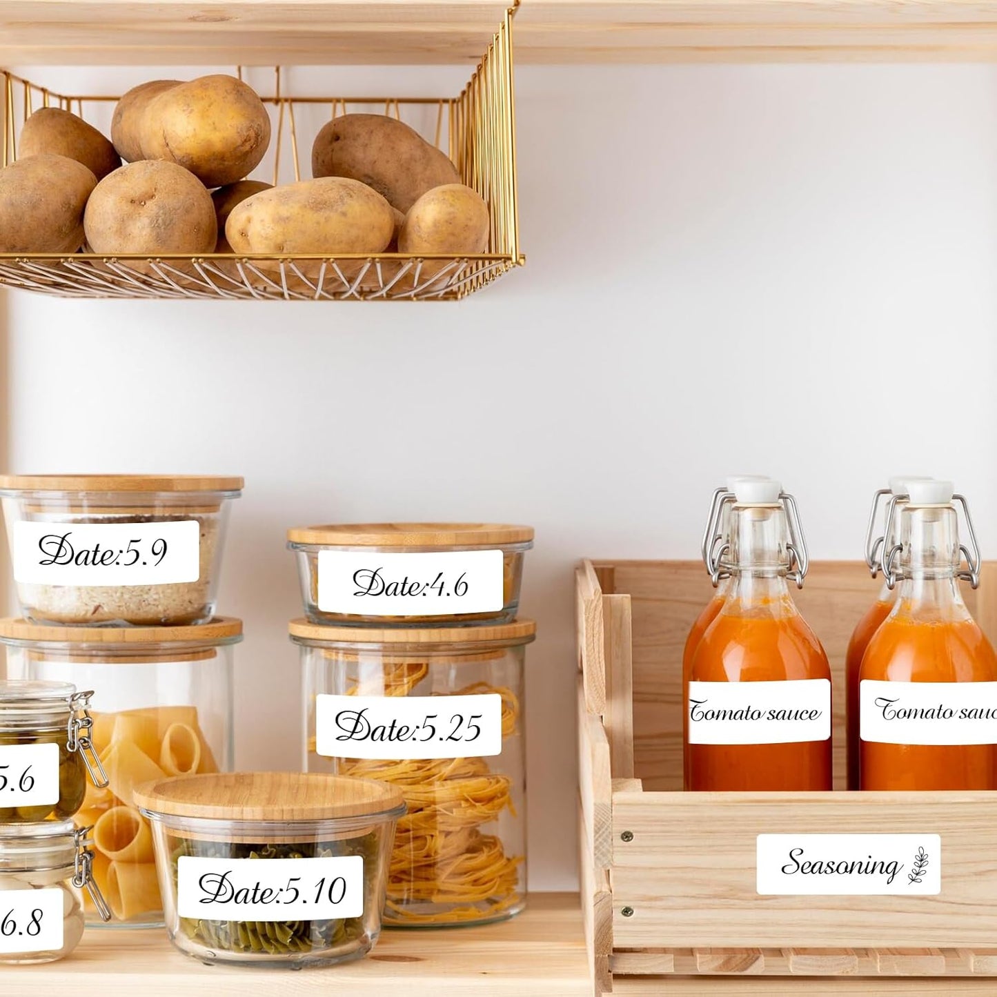 1000 Blank Removable Freezer Labels Water Oil Resistant with Perforation Line for Food Containers Jars Pantry Organization (Ink Quick-Dry，1” x 3”)