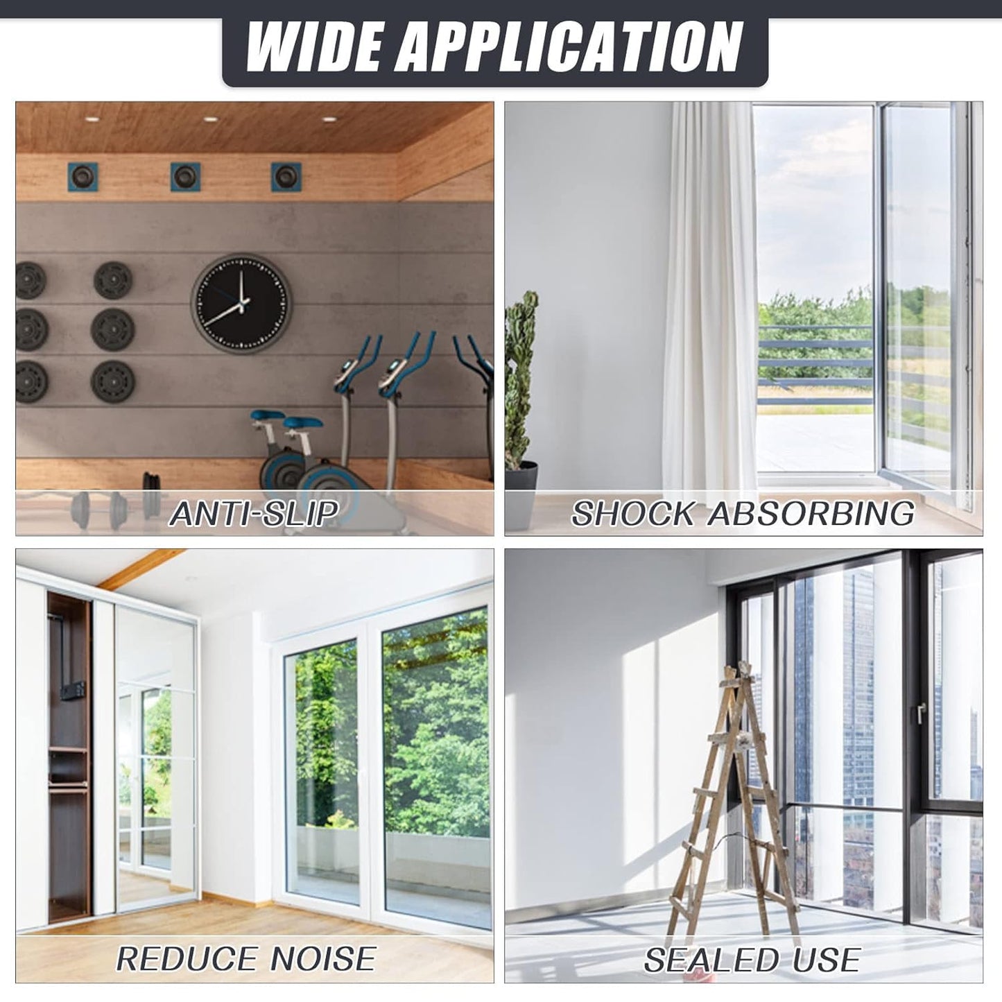 Adhesive Rubber Strips Neoprene Rubber Sheets, Rolls & Strips with Adhesive Backing Rubber Pads Self Stick Seal Gasket Sticky Back for Matting Padding - 1" Wide x 1/16" Thick x 20' Long