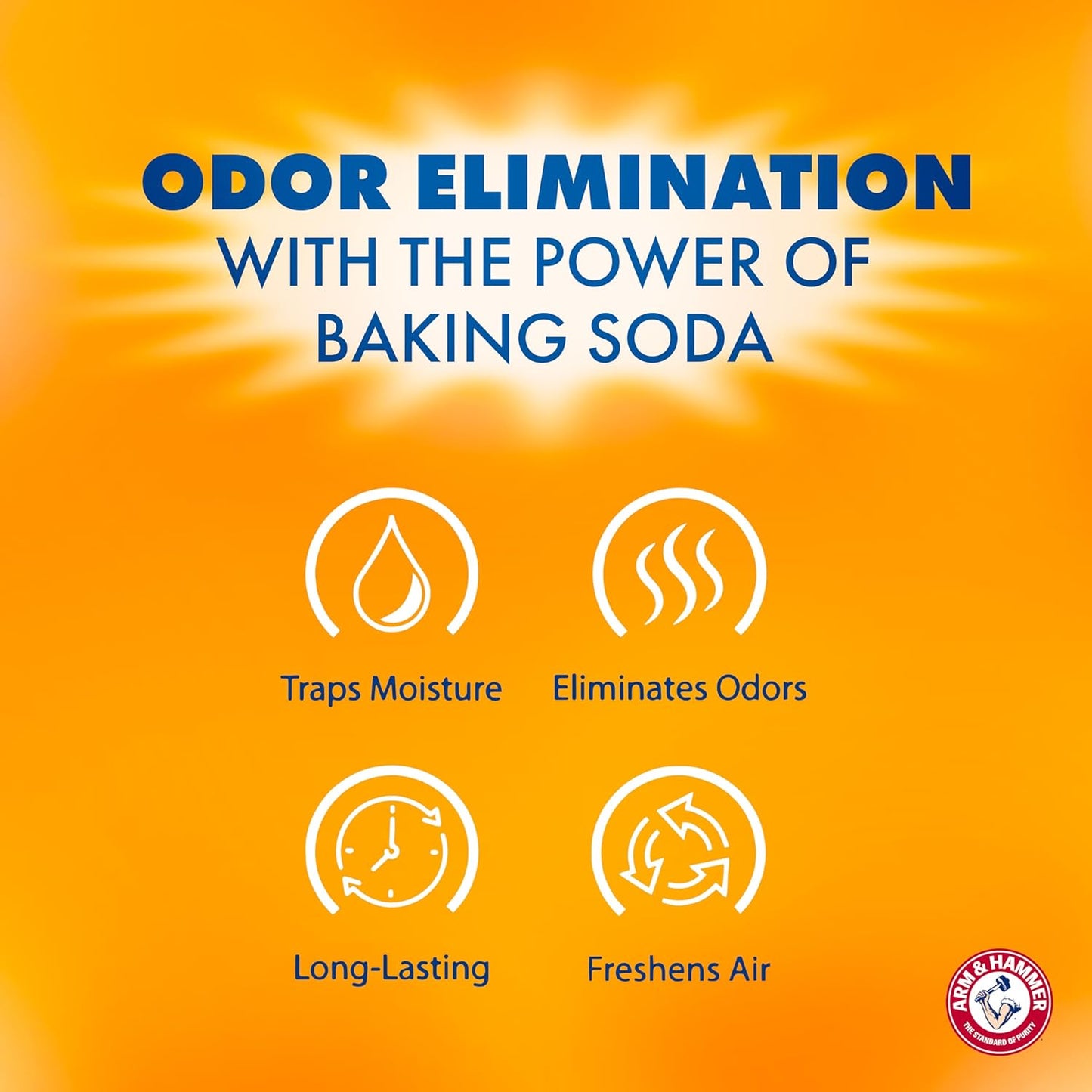 Arm & Hammer Fragrance Free Refillable Moisture Absorber and Odor Eliminator 14 oz. Tub