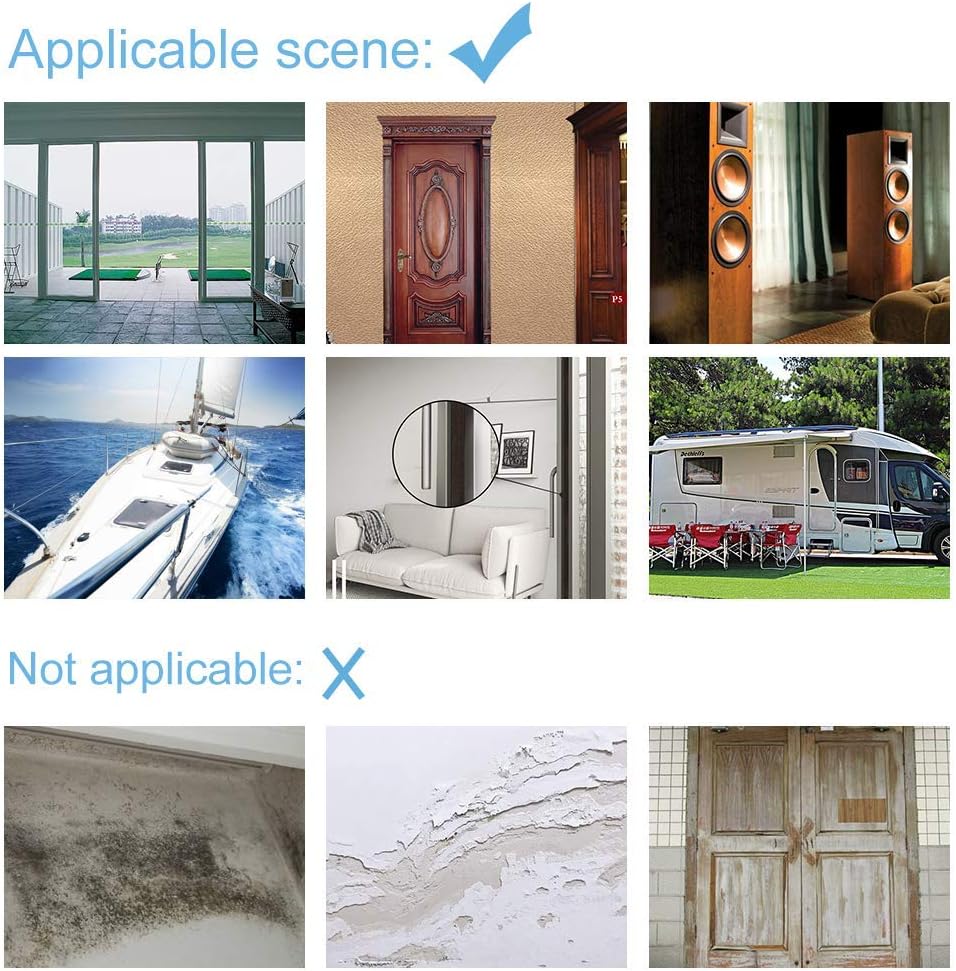 Seal Foam Tape,1/2 Inch W x 1/8 Inch T Weather Stripping for Door and Window,High Density Single Sided Closed Cell Door Insulation Weather Strip, 3 Rolls Total 50FT Black