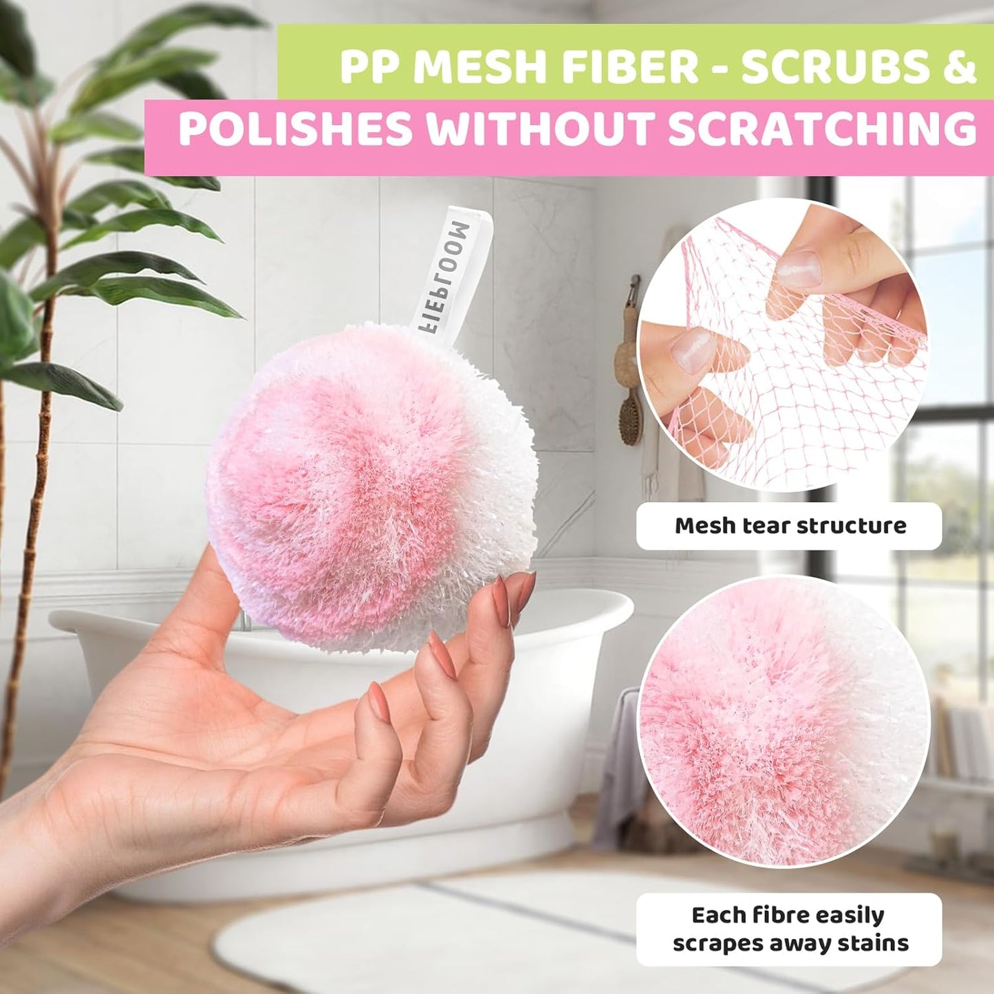 Hard Bristle Crevice Cleaning Brush & Non Scratch Soft Scrub Brush Set, 6-Pack: 4 Stiff Gap Grout Brush+2 Gentle Sponge Brush, Multi-Purpose Bathroom & Kitchen Cleaning Tool