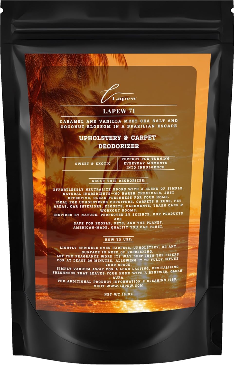 71 Carpet Freshener Powder 16 oz | Powerful Odor Eliminator for Home | Upholstery Deodorizer | Carpet Deodorizer | Cat Litter Box | Cheirosa 71 Fragrance