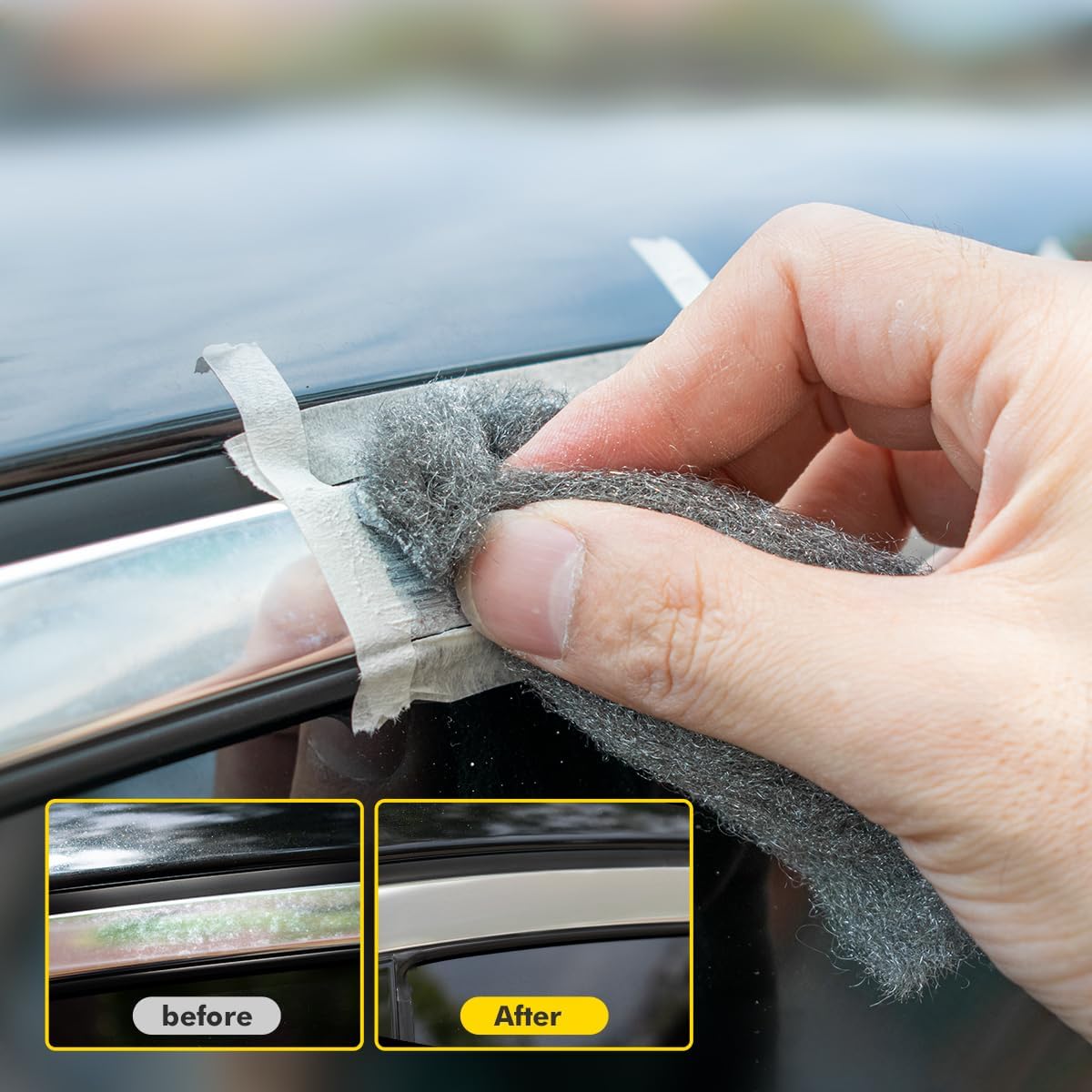 Metal Polish Restorer and Protectant, Chrome Cleaner and Polish for Cars, Removes Oxidation and Discoloration from Metal, Aluminum, Stainless Steel, Brass, Chrome and More