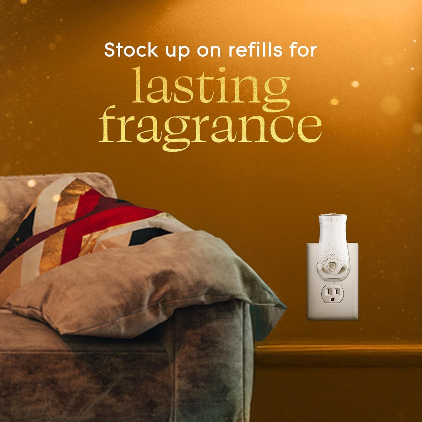 Glade PlugIns Refills Air Freshener, Orange Zest & Clove, Scented and Essential Oils for Home and Bathroom, 0.67 Fl Oz, 5 Count