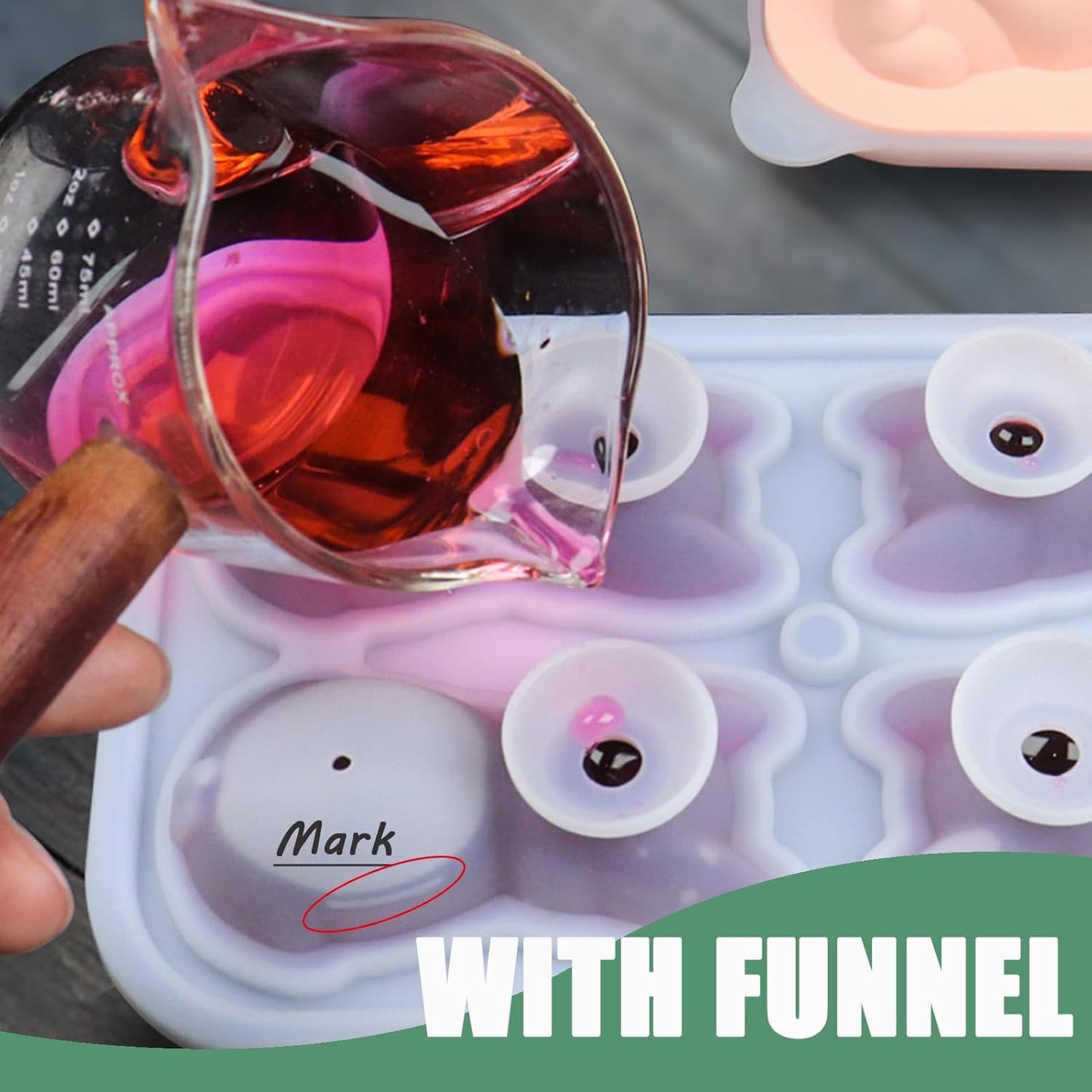 French Bulldog Gifts 3D Ice Cube Mold, Admaison Ice Cube Tray with Funnel for Cocktails, Bourbon,Brandy, Whiskey Gifts for Men, Silicone Fun Bulldog Shapes Black (French Bulldog)