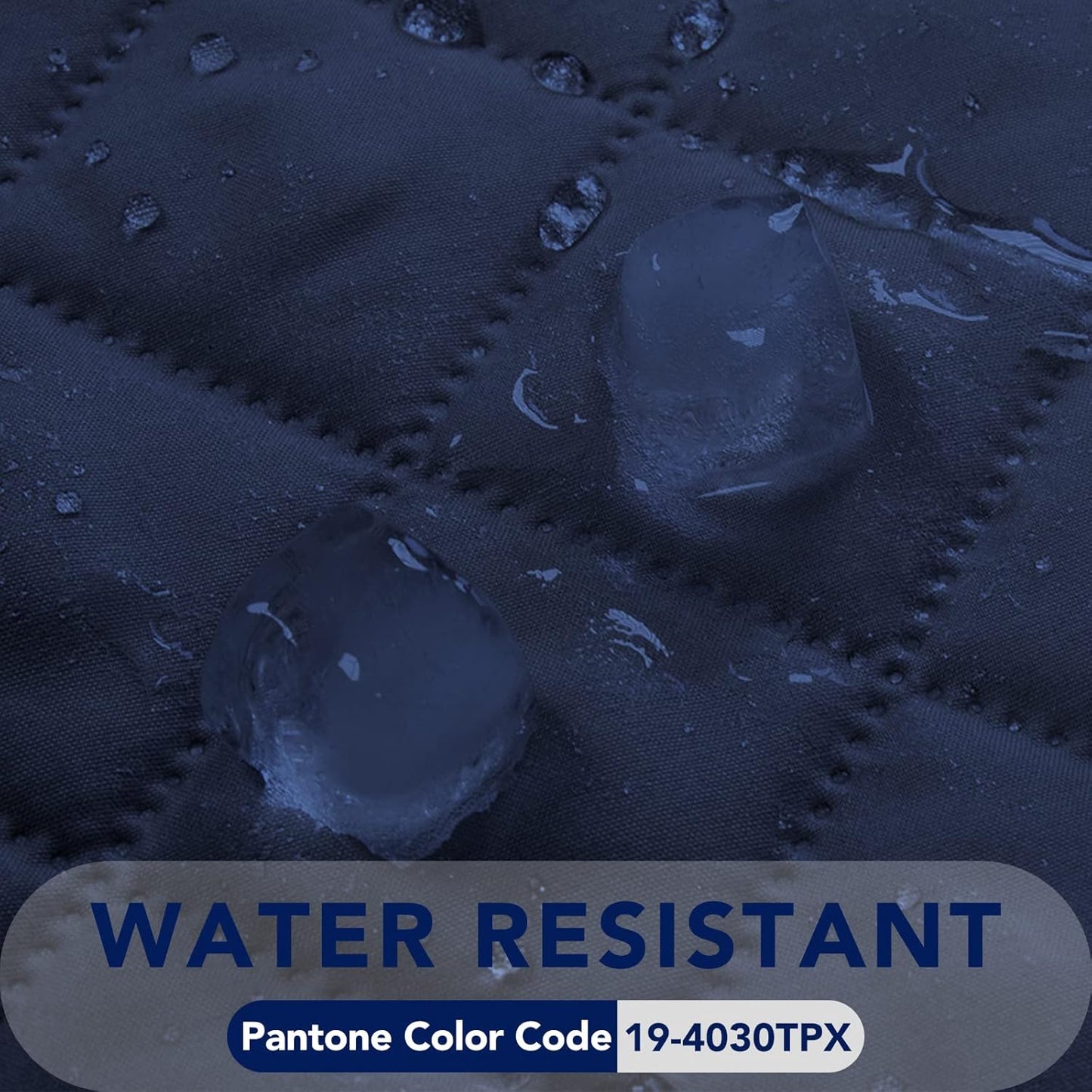 PureFit Reversible Quilted Sofa Cover, Water Resistant Medium Slipcover Furniture Protector, Washable Couch Cover with Non Slip Foam and Elastic Straps for Kids, Dogs, Pets (Loveseat, Navy/Ivory)