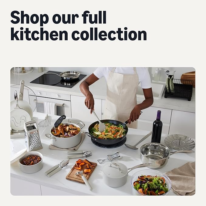 Amazon Basics Stainless Steel Cookware Set, 5-Piece Set, All Cooktop Friendly, Dishwasher-Safe