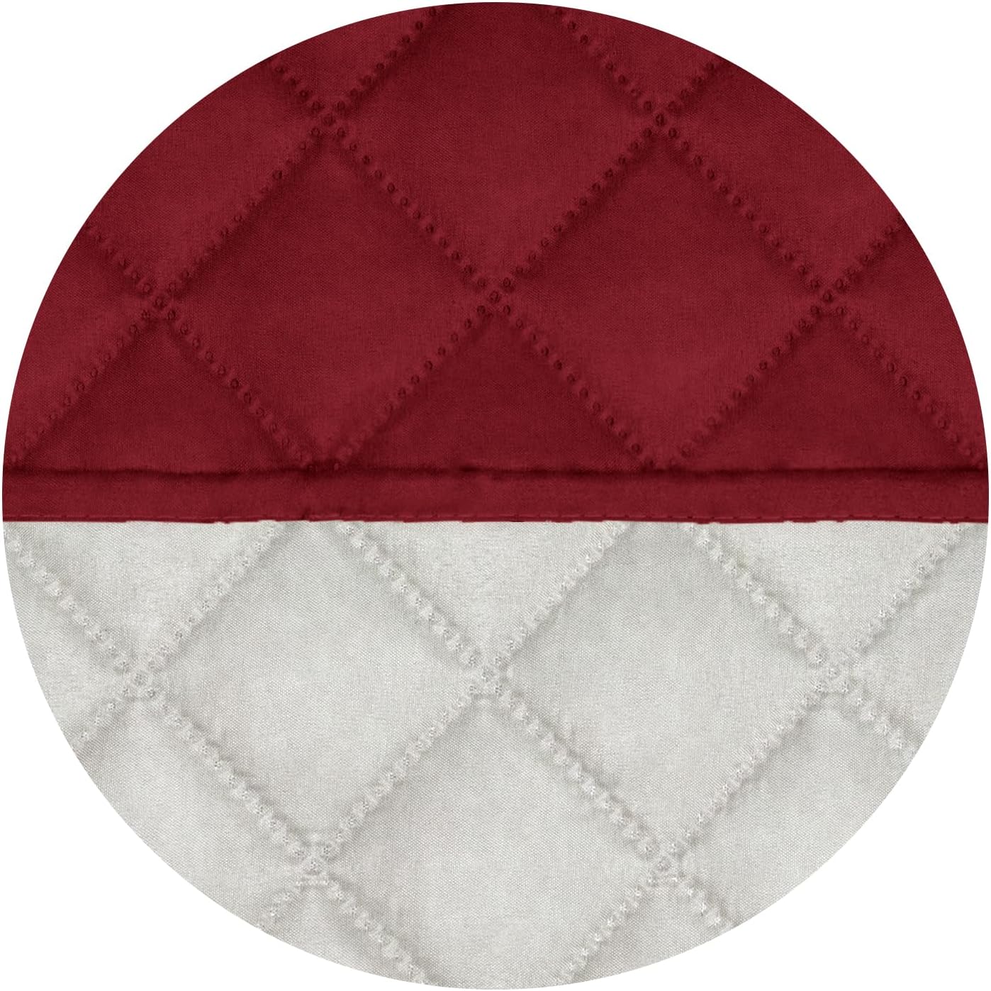 PureFit Reversible Quilted Sofa Cover, Water Resistant Slipcover Furniture Protector, Washable Couch Cover with Non Slip and Elastic Straps for Kids, Dogs, Pets (Small Recliner, Red/Ivory)